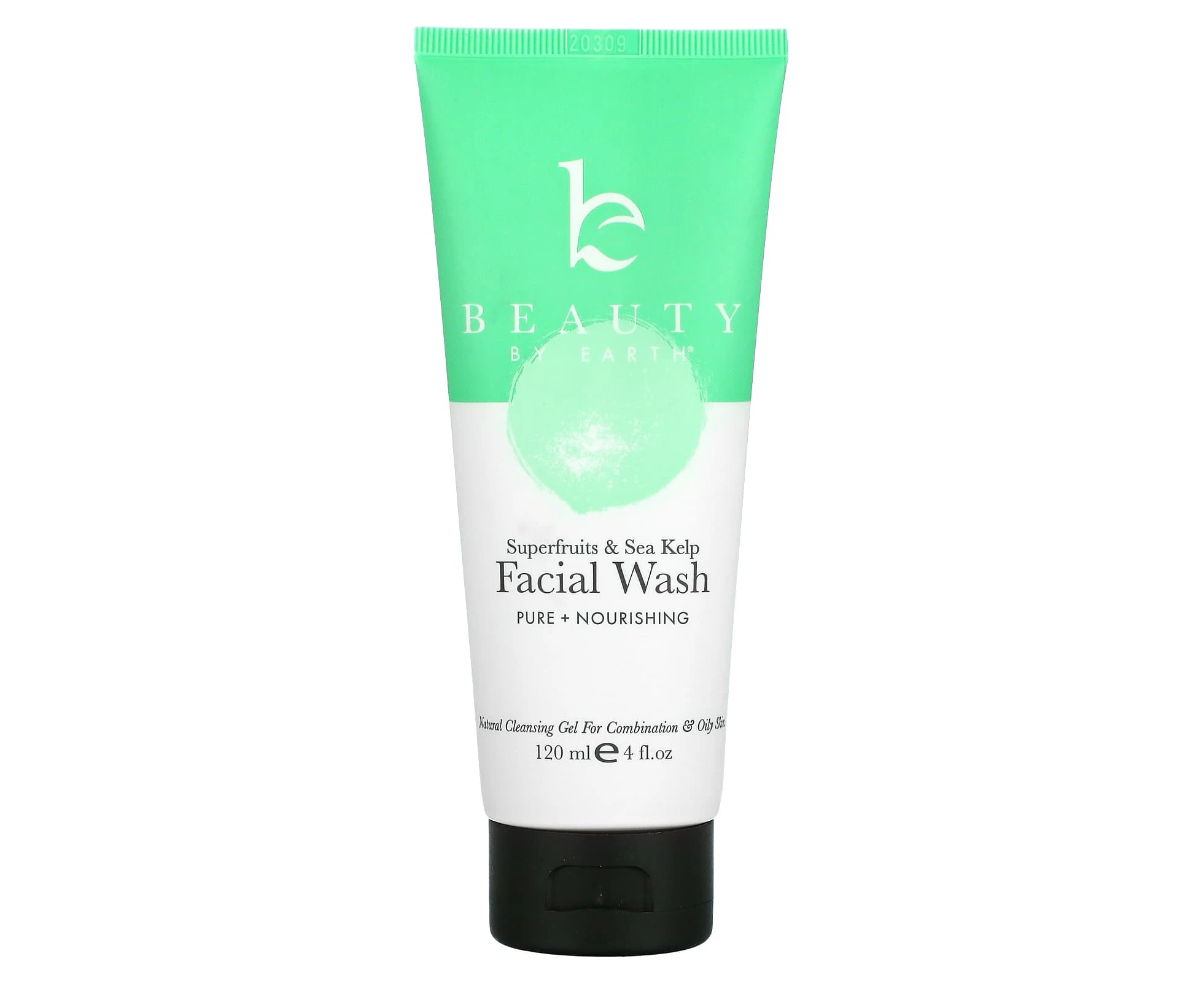 Beauty By Earth, Face Wash for Oily & Combination Skin, Superfruits & Sea Kelp, 4 fl oz (120 ml)