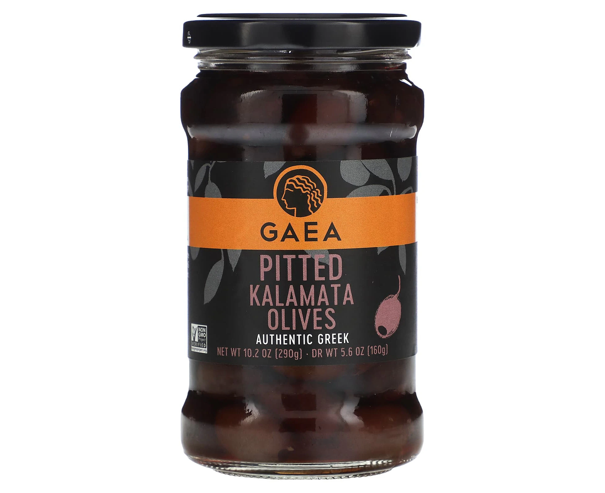 Gaea, Pitted Kalamata Olives, 10.2 oz (290 g)