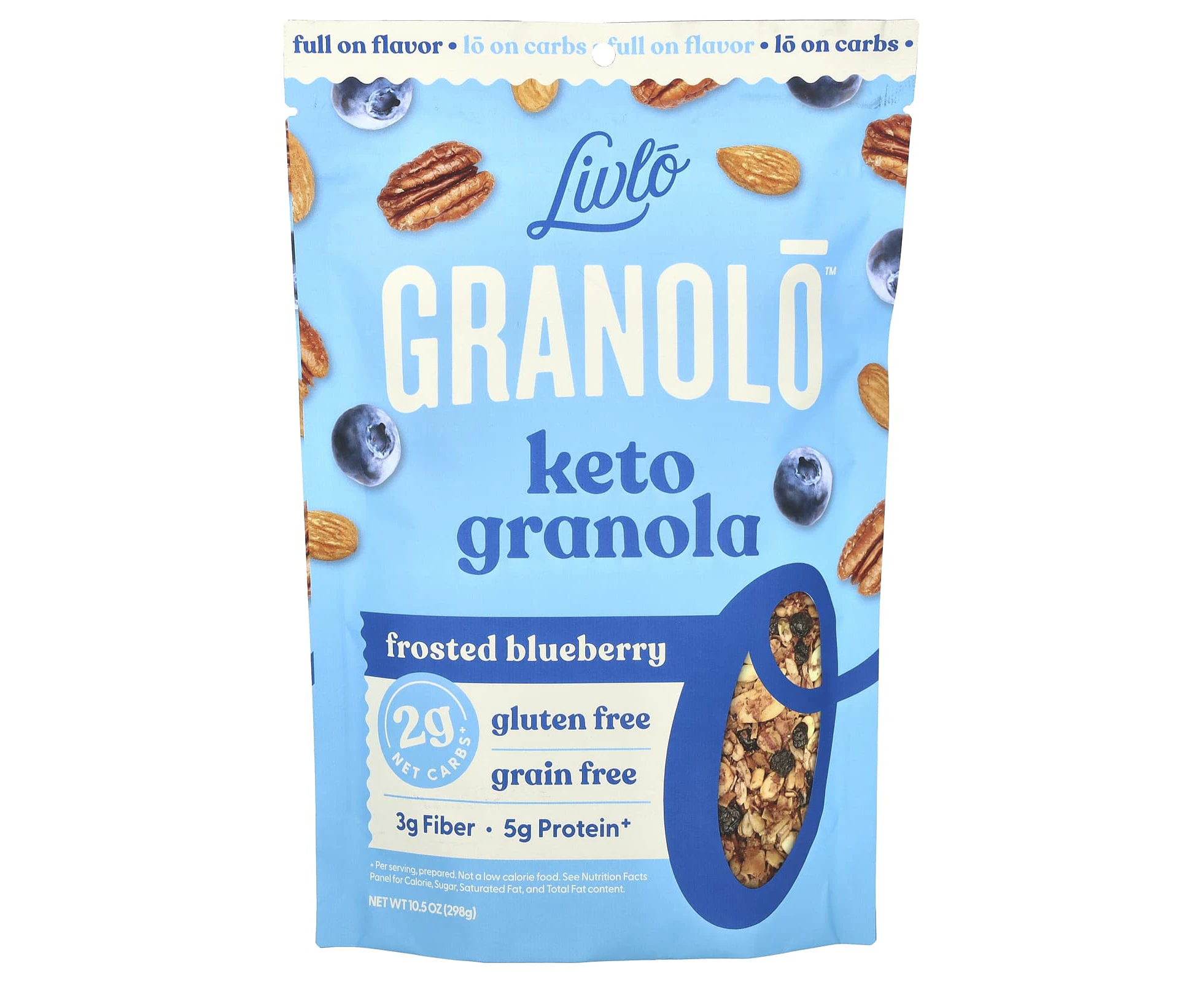 Livlo, Granolo, Keto Granola, Frosted Blueberry, 10.5 oz (298 g)