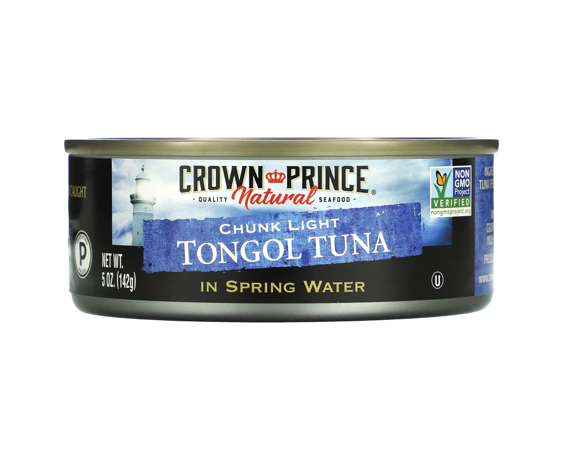 Crown Prince Natural, Tongol Tuna, Chunk Light, In Spring Water, 5 oz (142 g)