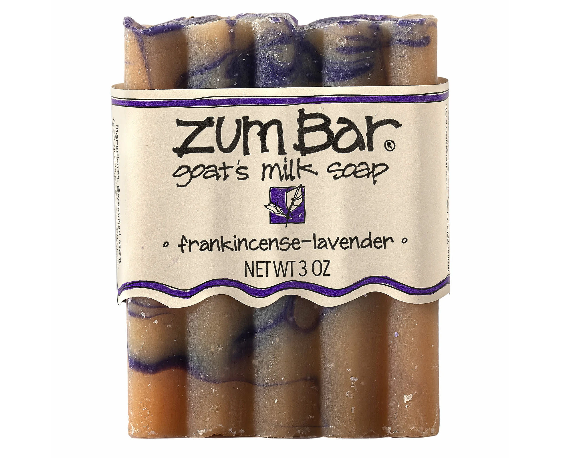 ZUM, Zum Bar, Goat's Milk Soap, Frankincense-Lavender, 3 oz