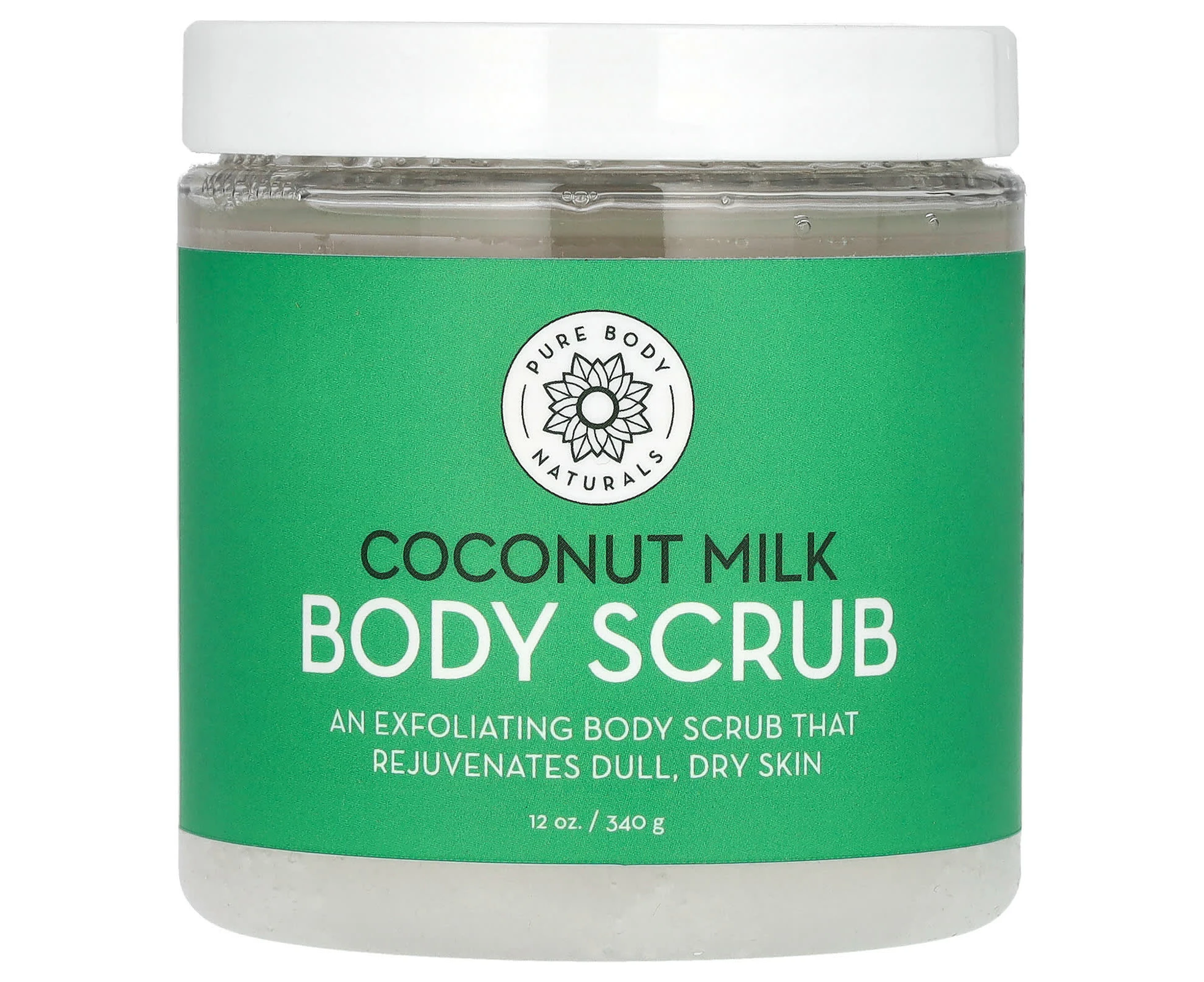 Pure Body Naturals, Coconut Milk Body Scrub, 12 oz (340 g)