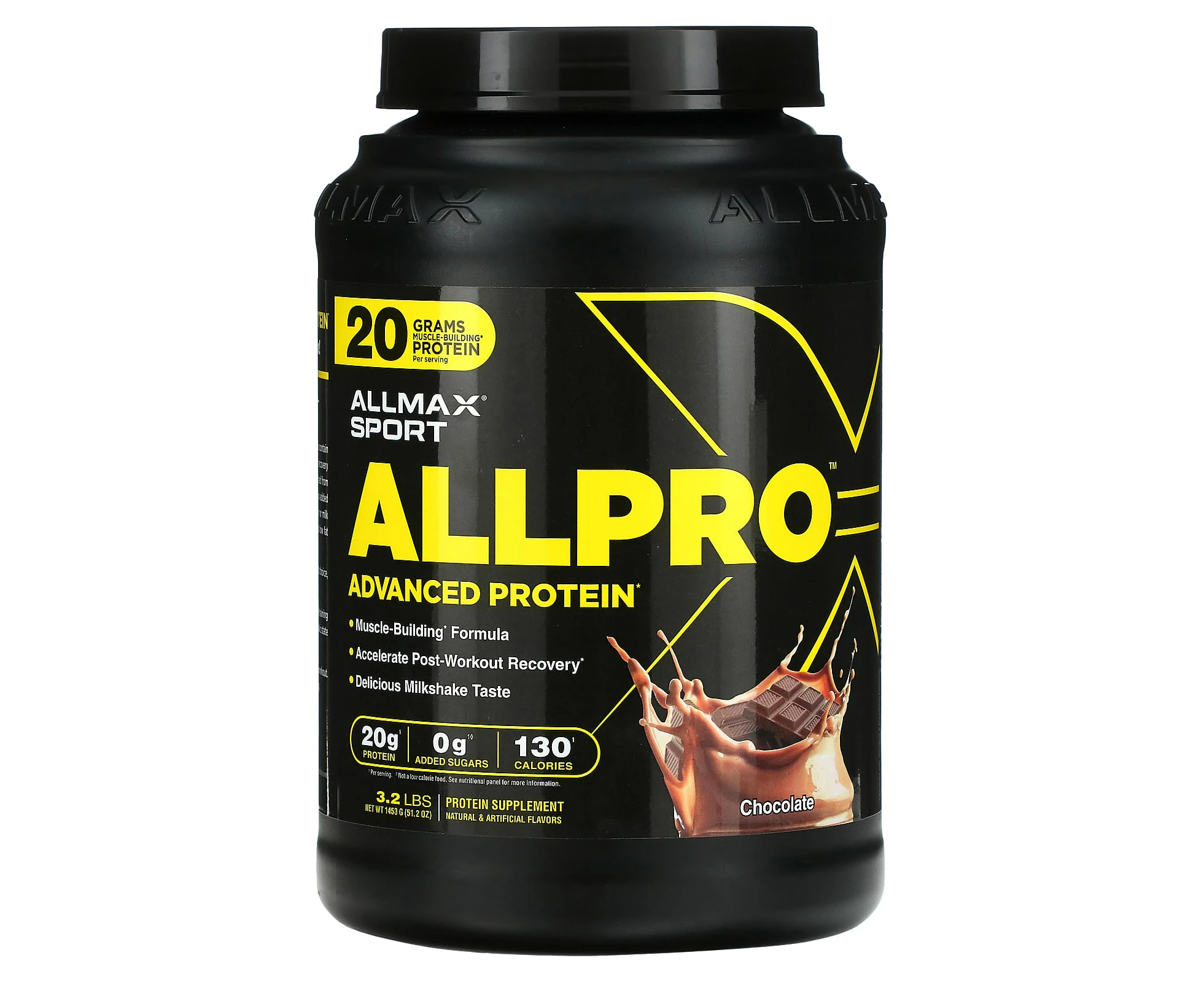 ALLMAX, Sport, ALLPRO Advanced Protein, Chocolate, 3.2 lb (1,453 g)