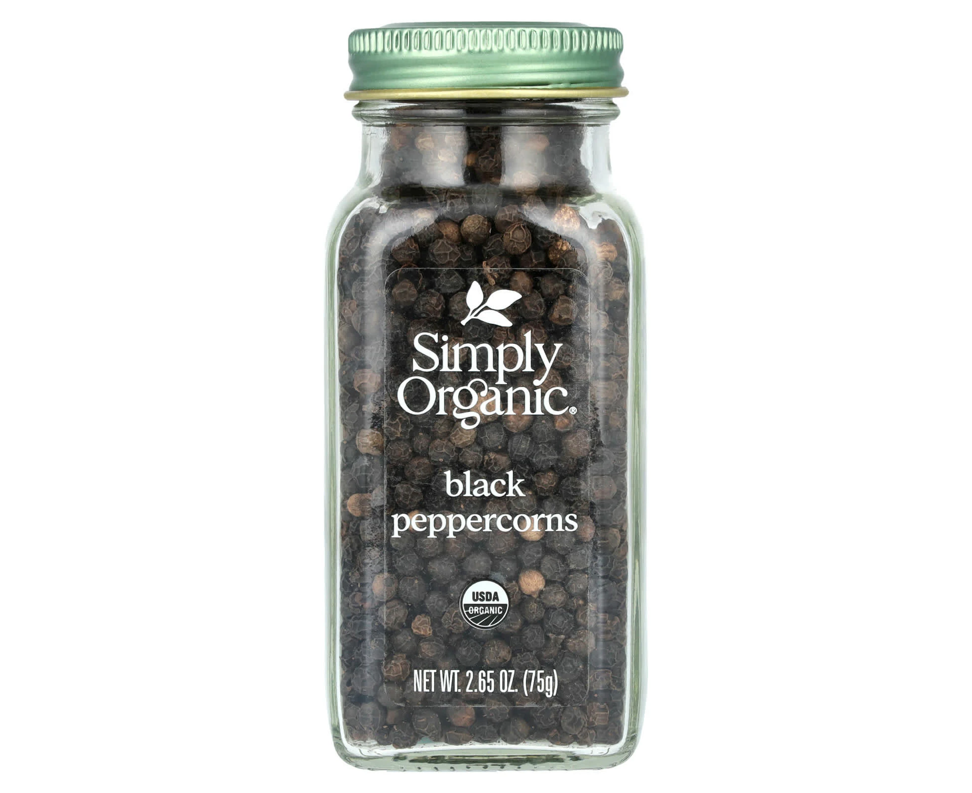 Simply Organic, Black Peppercorns, 2.65 oz (75 g)