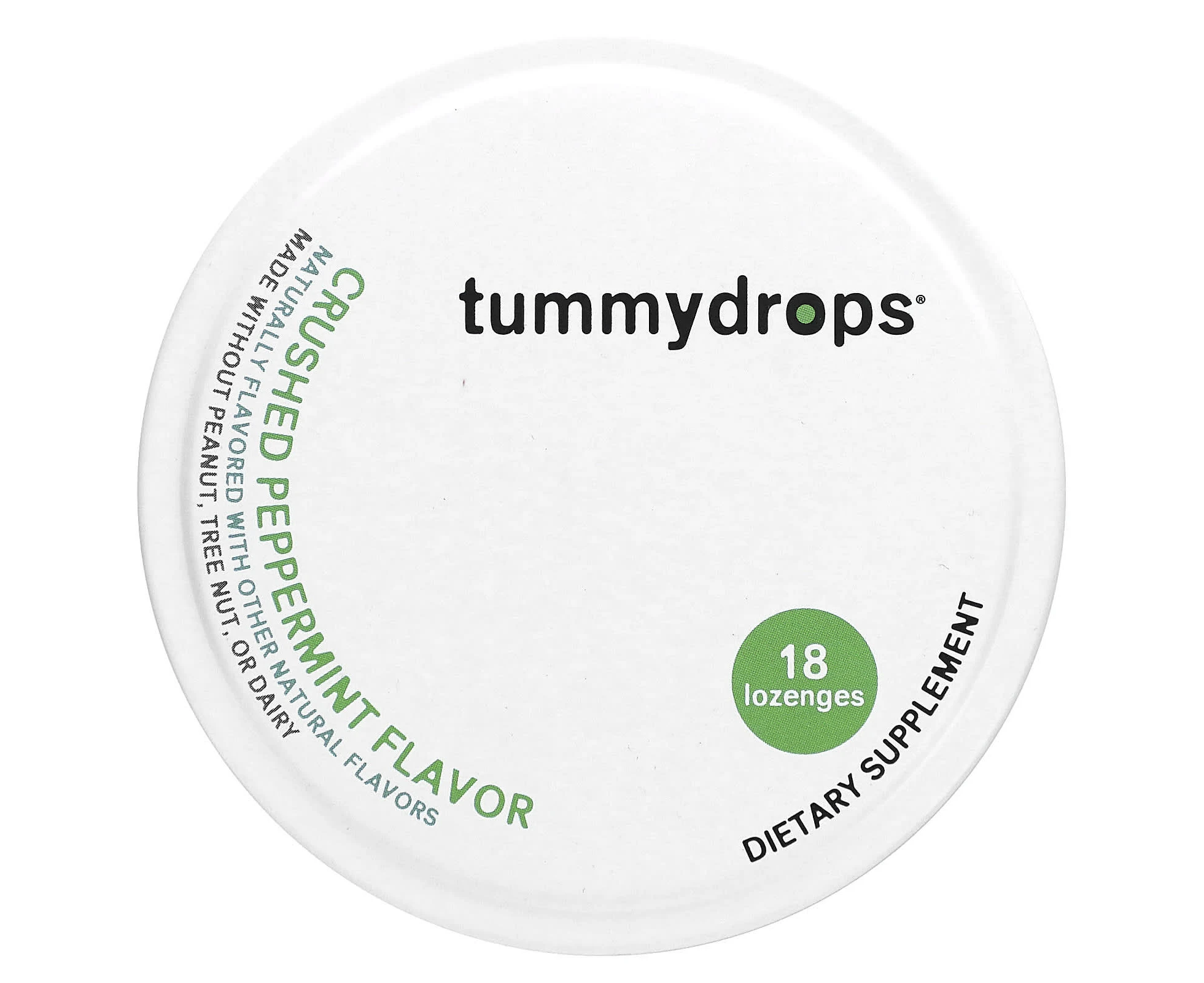 Tummydrops, Crushed Peppermint, 18 Lozenges