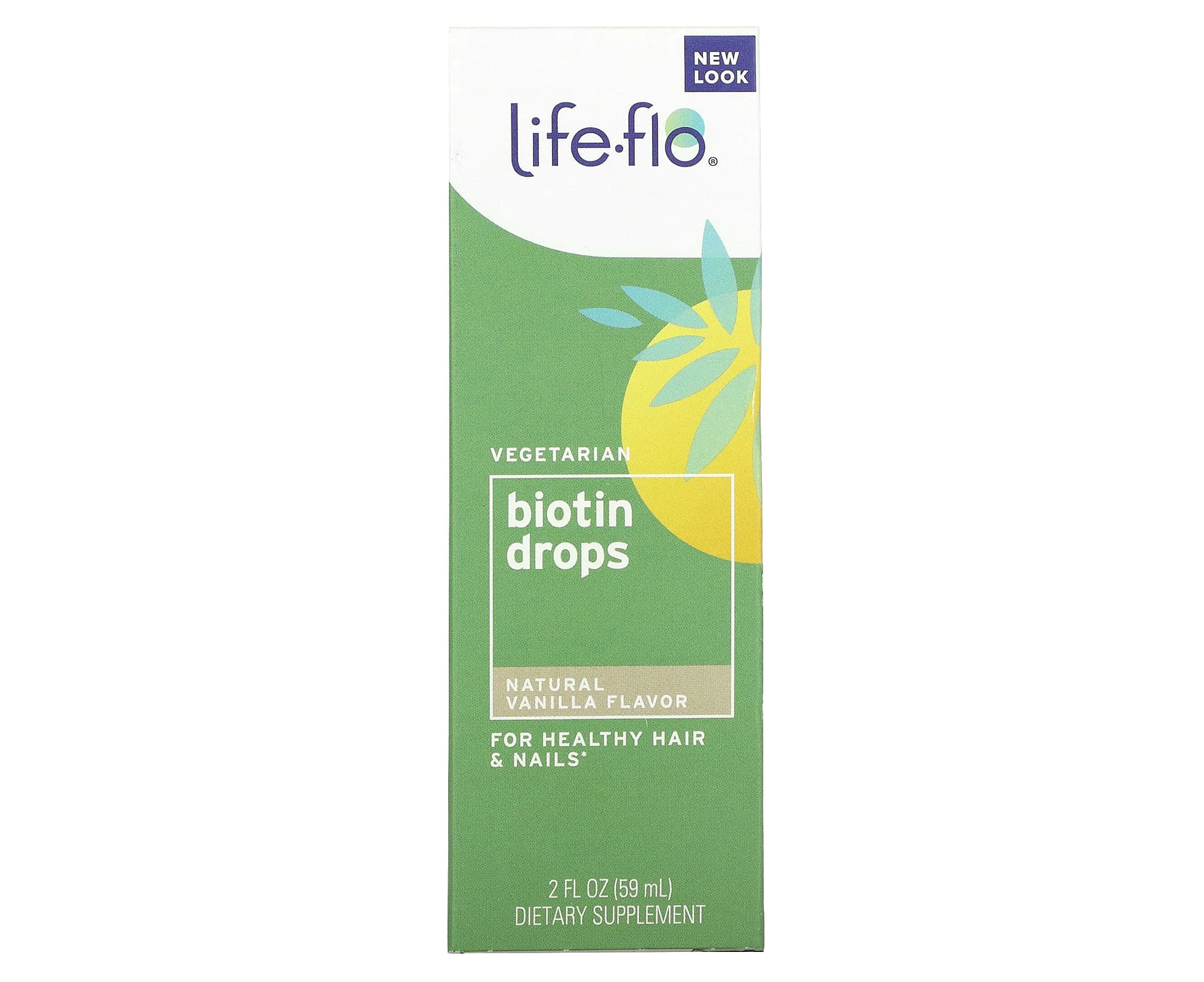 Life-flo, Biotin Drops, Natural Vanilla , 2 fl oz (59 ml)