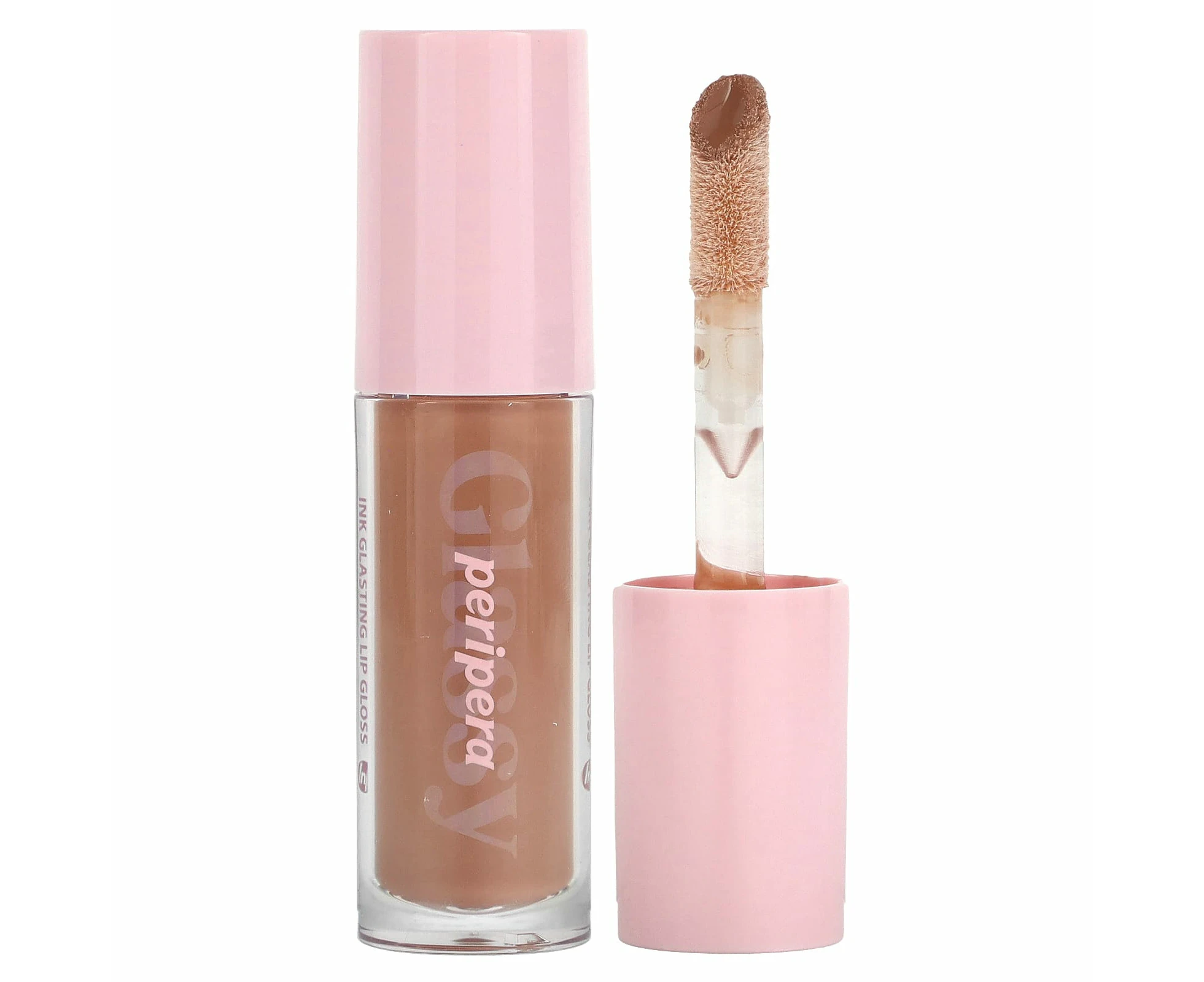 Peripera, Ink Glasting Lip Gloss, 02 Edge Nude, 0.15 fl oz (4.5 ml)