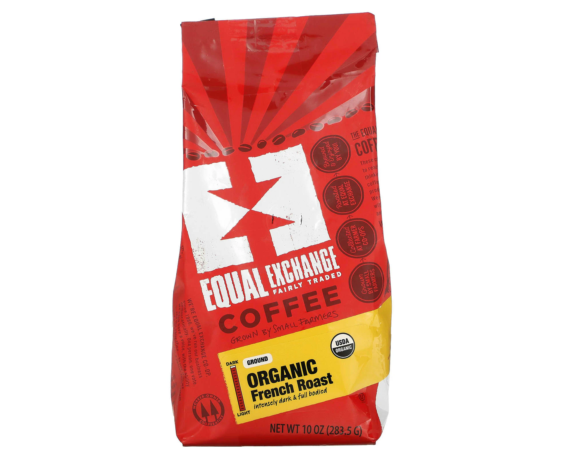 Equal Exchange, Organic Coffee, Ground, French Roast, 10 oz (283.5 g)