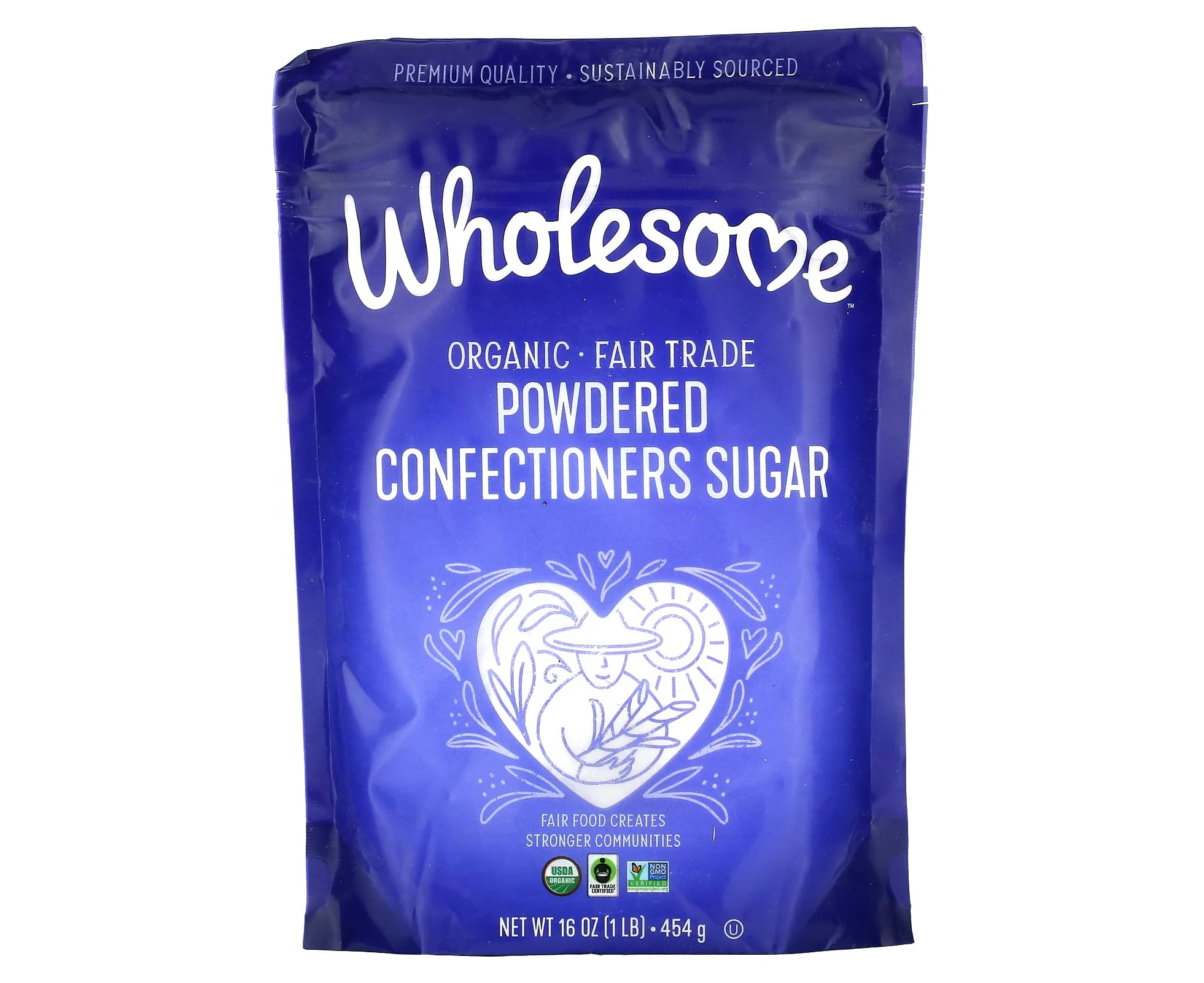 Wholesome Sweeteners, Organic Powdered Confectioners Sugar, 1 lb (454 g)