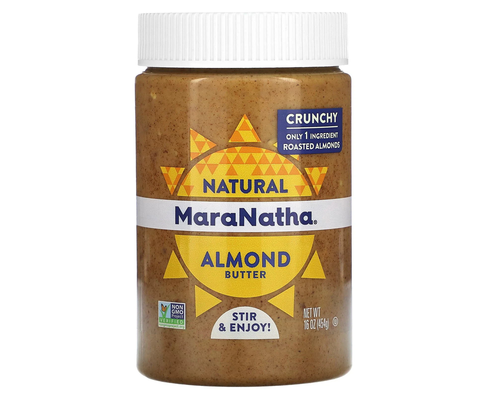 MaraNatha, Natural Almond Butter, Crunchy, 16 oz (454 g)