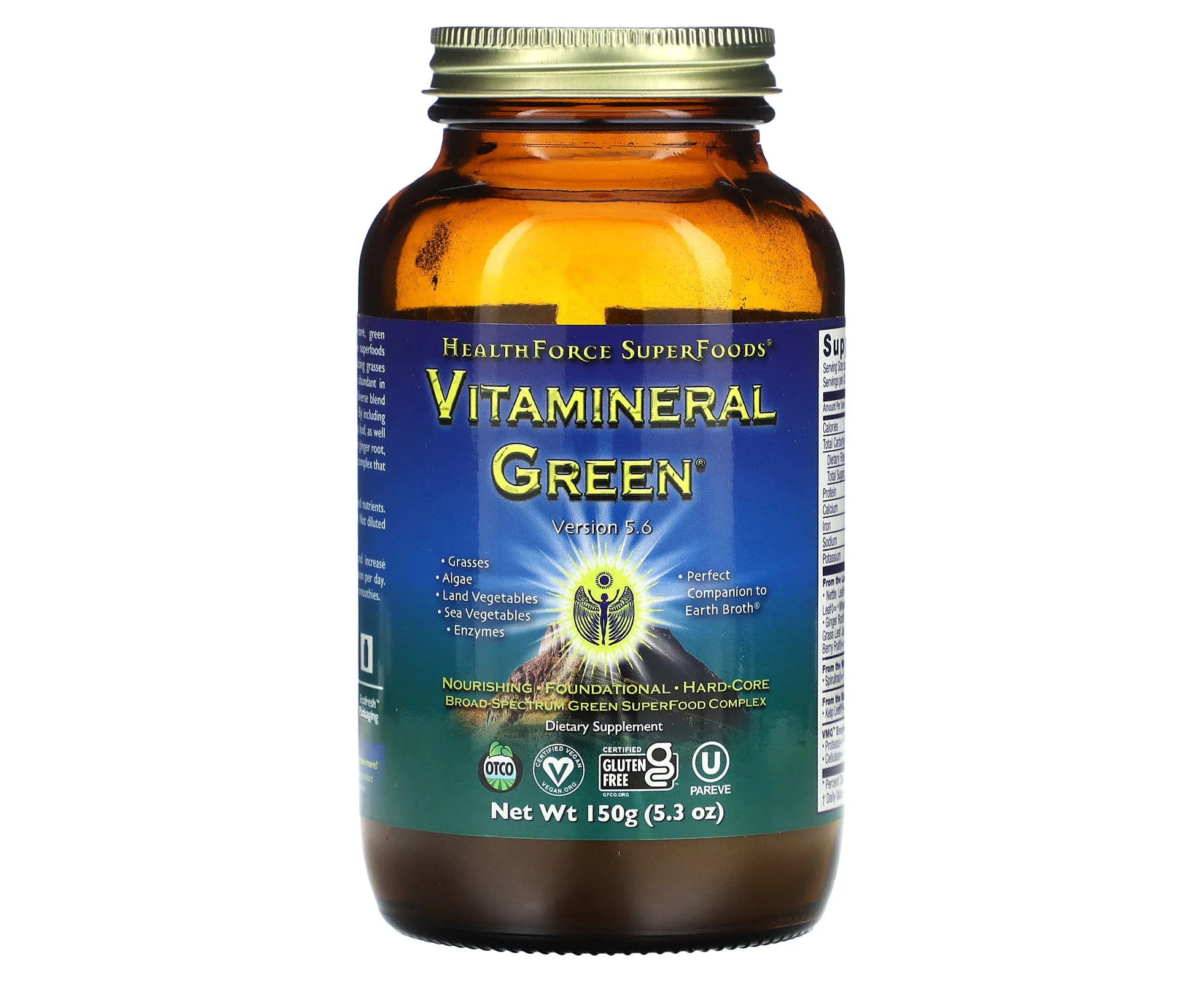 HealthForce Superfoods, Vitamineral Green, 5.3 oz (150 g)