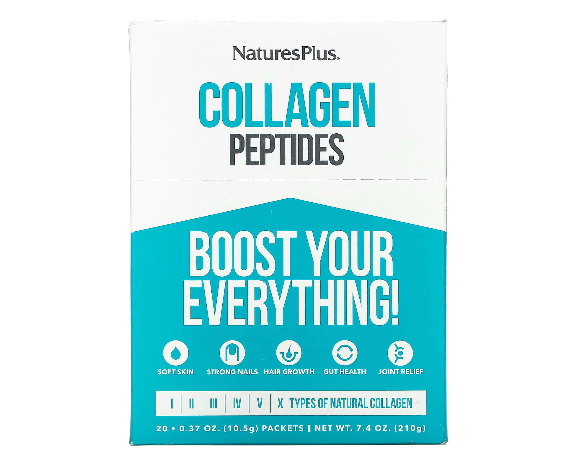 NaturesPlus, Collagen Peptides, 20 Stick Packets, 0.37 oz. (10.5 g) Each