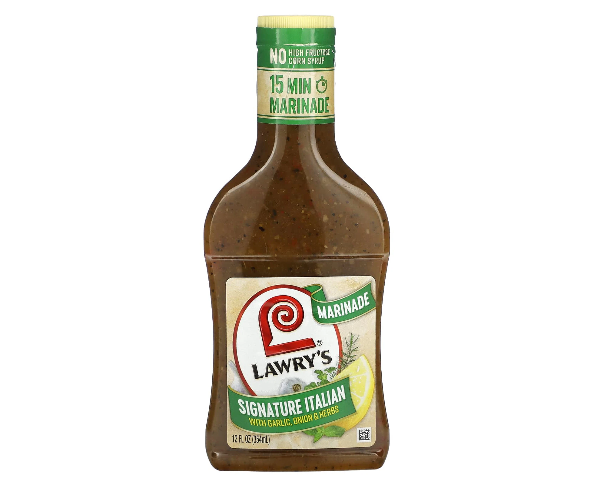 Lawry's, Marinade, Signature Italian With Garlic, Onion & Herbs, 12 fl oz (354 ml)