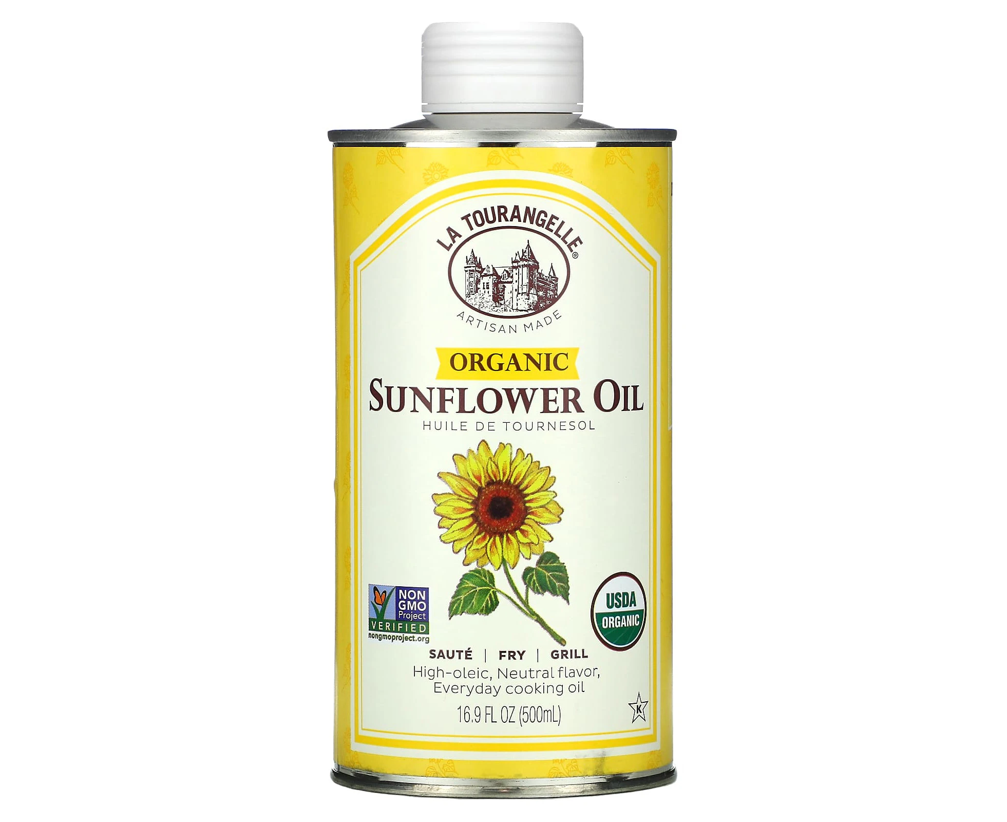 La Tourangelle, Organic Sunflower Oil, 16.9 fl oz (500 ml)