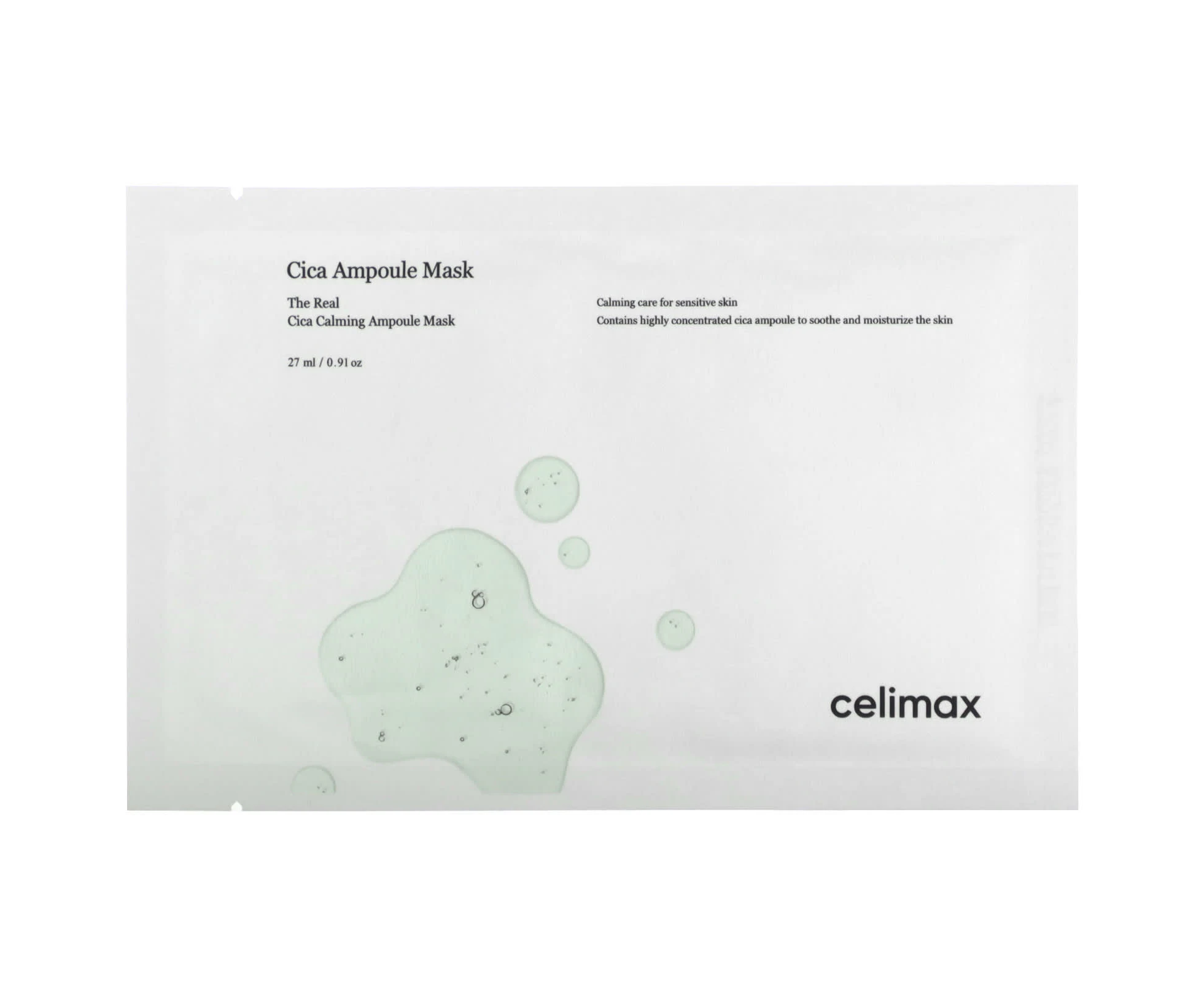 Celimax, Cica Ampoule Beauty Mask, 5 Sheets, 0.91 oz (27 ml)