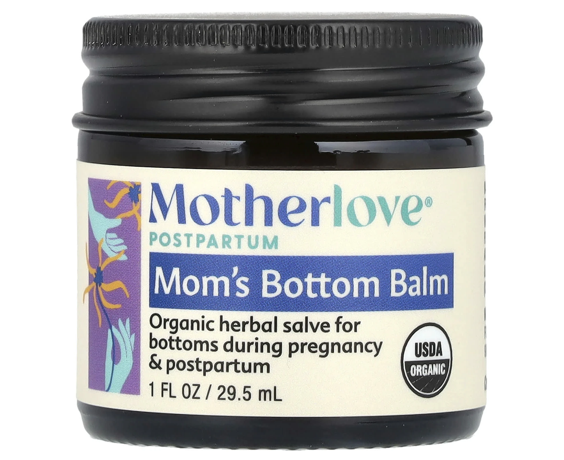 Motherlove, Postpartum, Mom's Bottom Balm , 1 fl oz (29.5 ml)