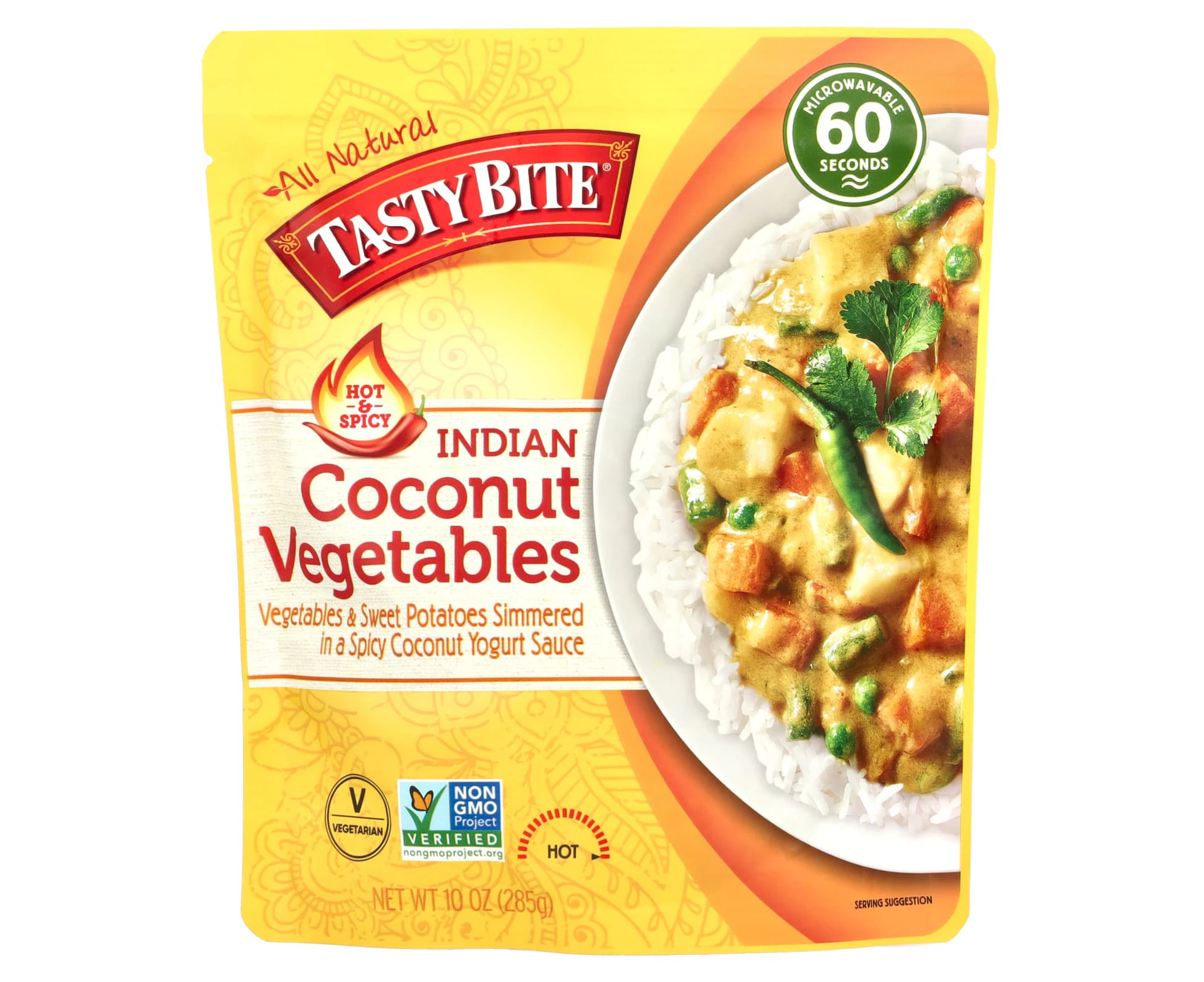 Tasty Bite, Indian Coconut Vegetables, Hot & Spicy, 10 oz (285 g)