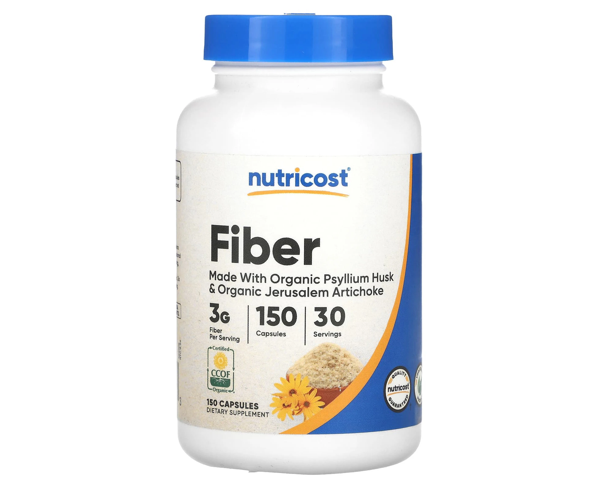 Nutricost, Fiber, 150 Capsules