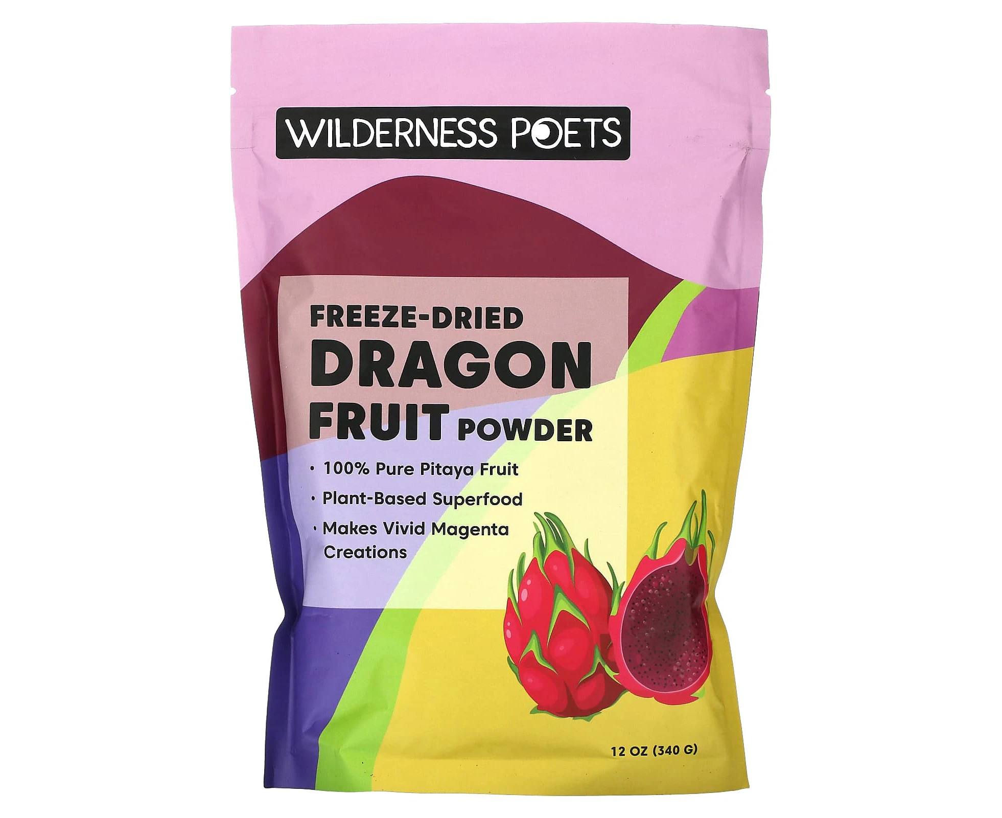 Wilderness Poets, Freeze Dried Dragon Fruit Powder, 12 oz (340 g)