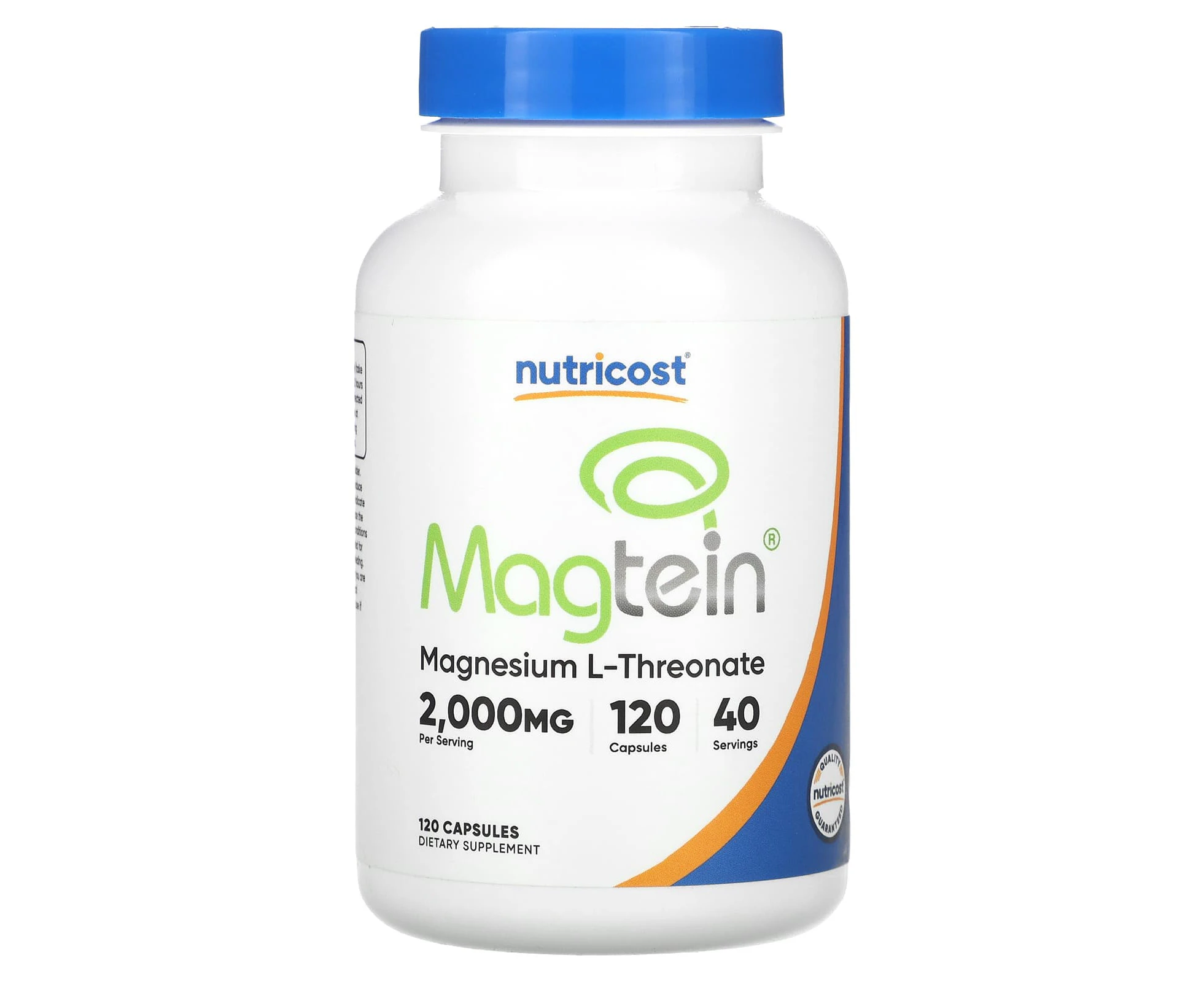 Nutricost, Magtein, 2,000 mg, 120 Capsules (666 mg per Capsule)