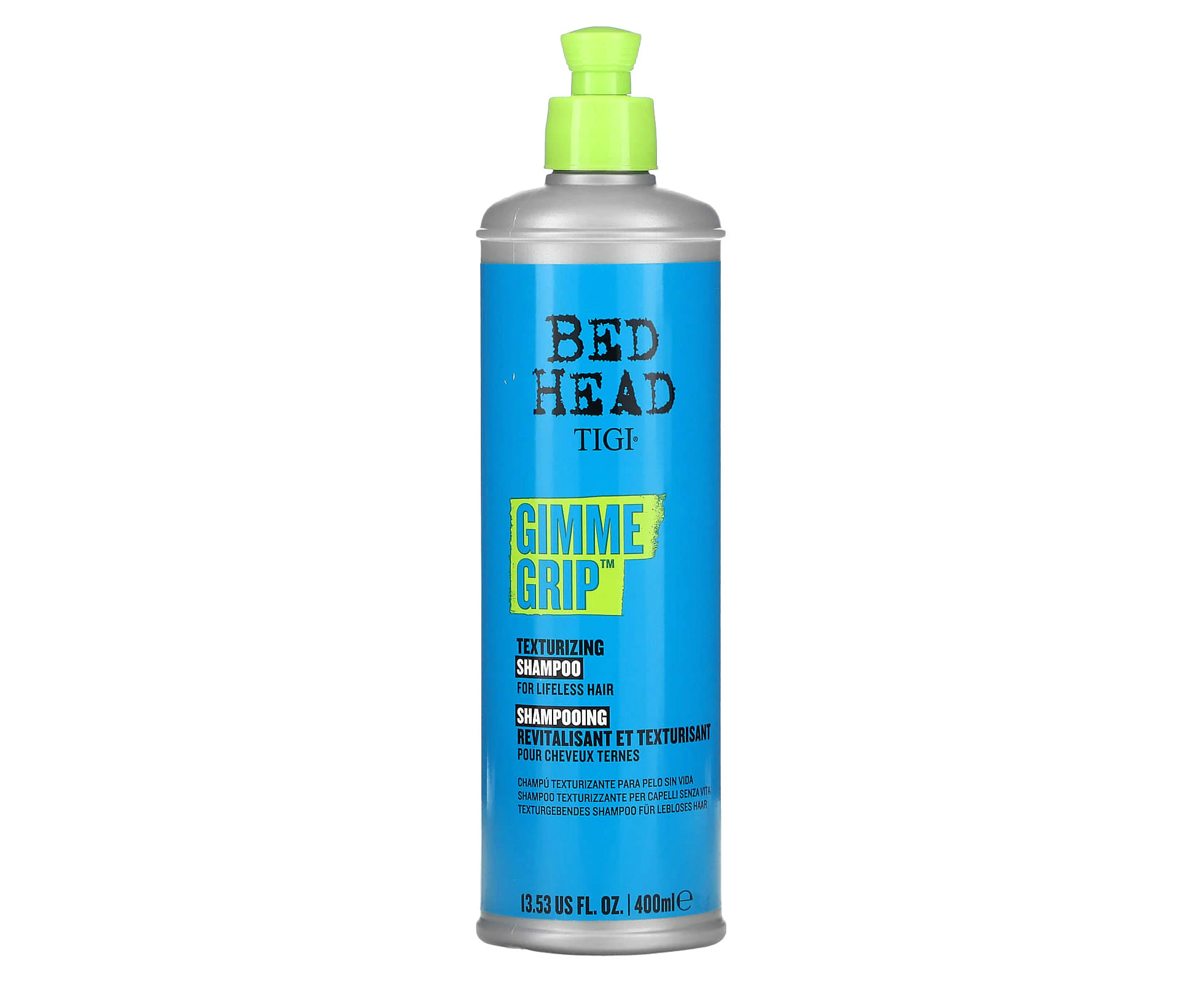 TIGI, Bed Head, Gimme Grip, Texturizing Shampoo, For Lifeless Hair, 13.53 fl oz (400 ml)