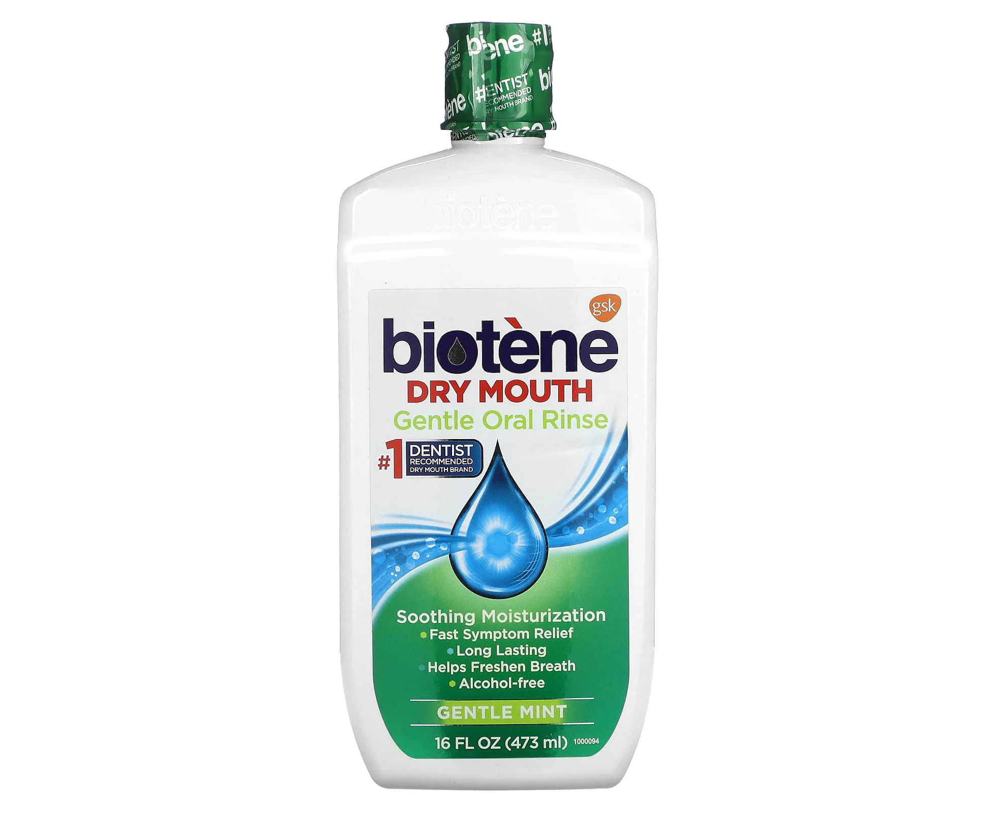 Biotene Dental Products, Dry Mouth Gentle Oral Rinse, Gentle Mint, 16 fl oz (473 ml)