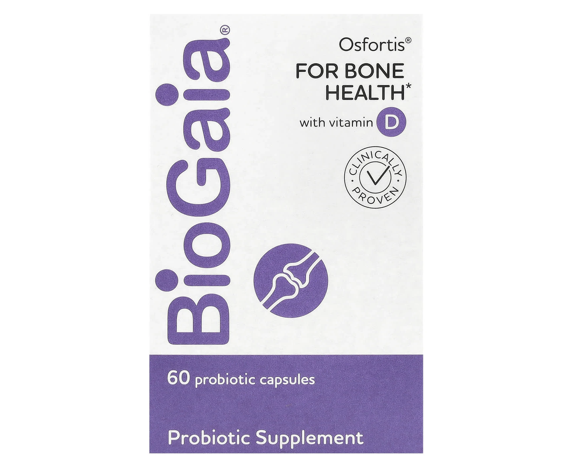 BioGaia, Osfortis with Vitamin D, 60 Probiotic Capsules