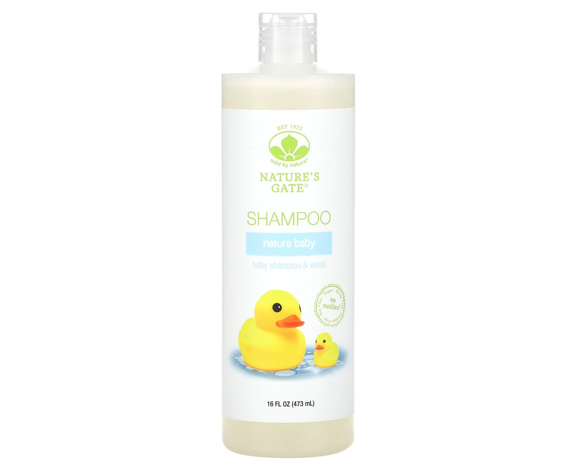 Mild By Nature, (Nature's Gate), Nature Baby, Shampoo and Wash, 16 fl oz (473 ml)