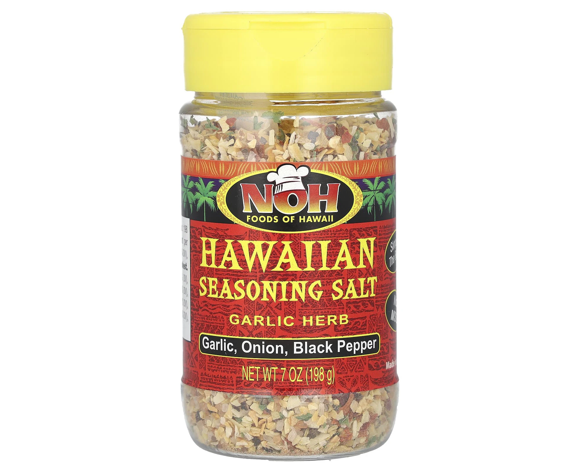 NOH Foods of Hawaii, Hawaiian Seasoning Salt, Garlic Herb, 7 oz (198 g)