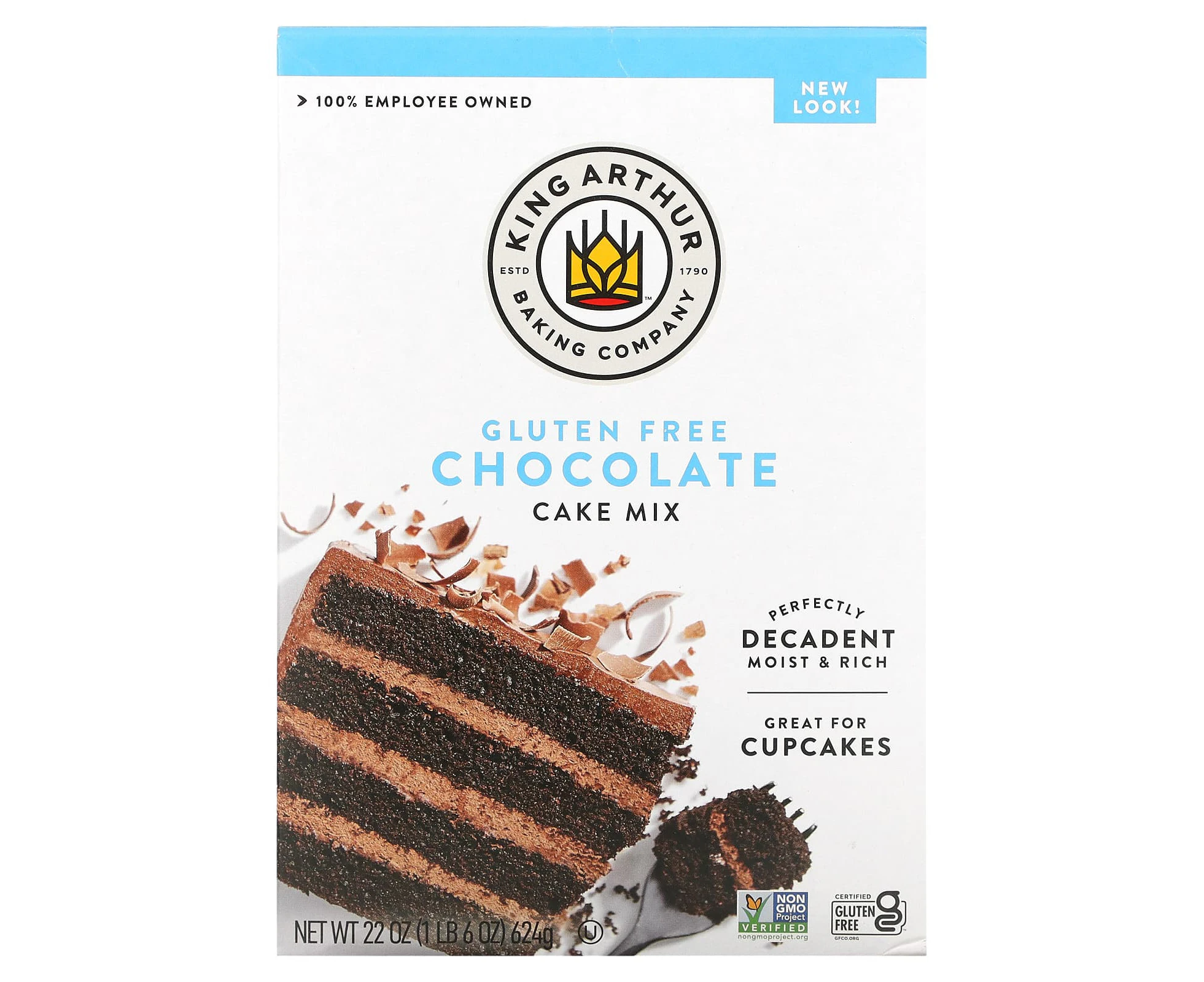 King Arthur Baking Company, Chocolate Cake Mix, Gluten Free, 22 oz (624 g)