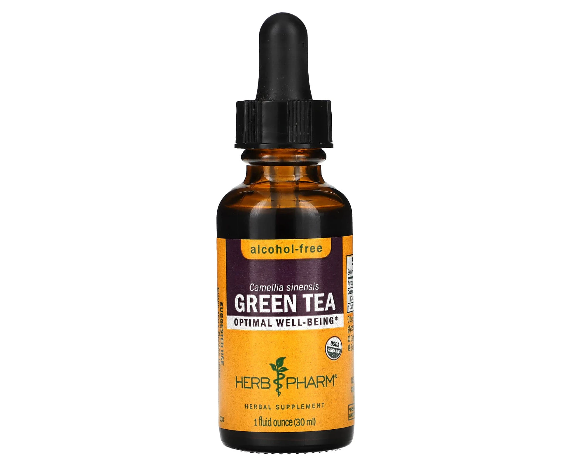 Herb Pharm, Green Tea, Alcohol-Free, 1 fl oz (30 ml)