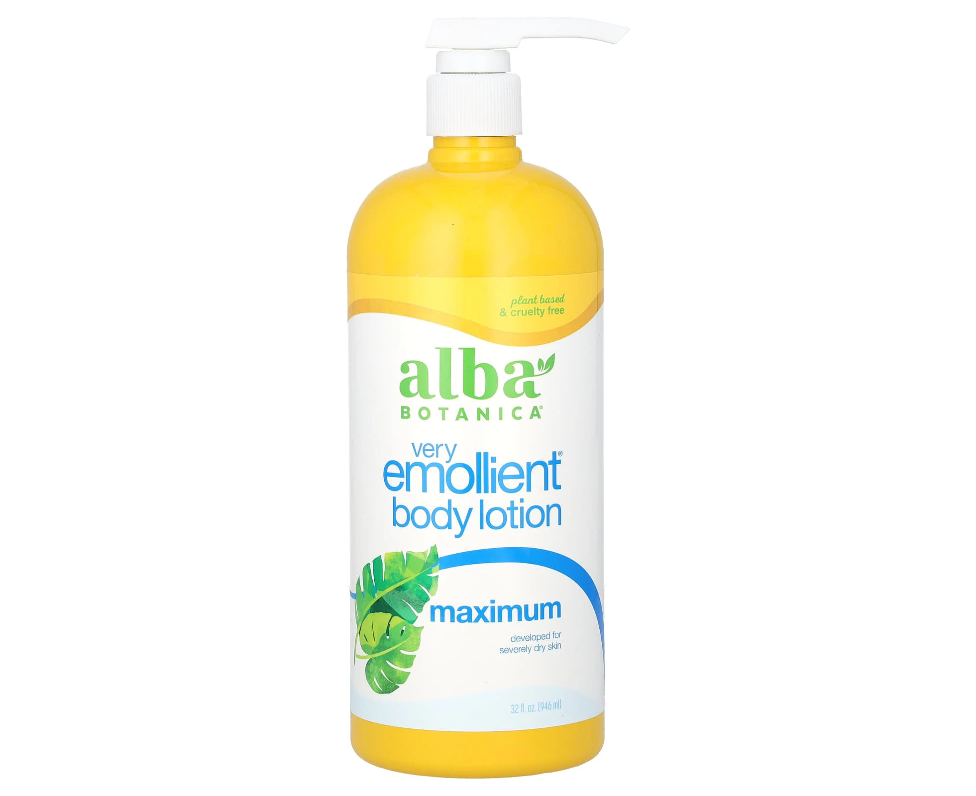 Alba Botanica, Very Emollient Body Lotion, Maximum, 32 fl oz (946 ml)