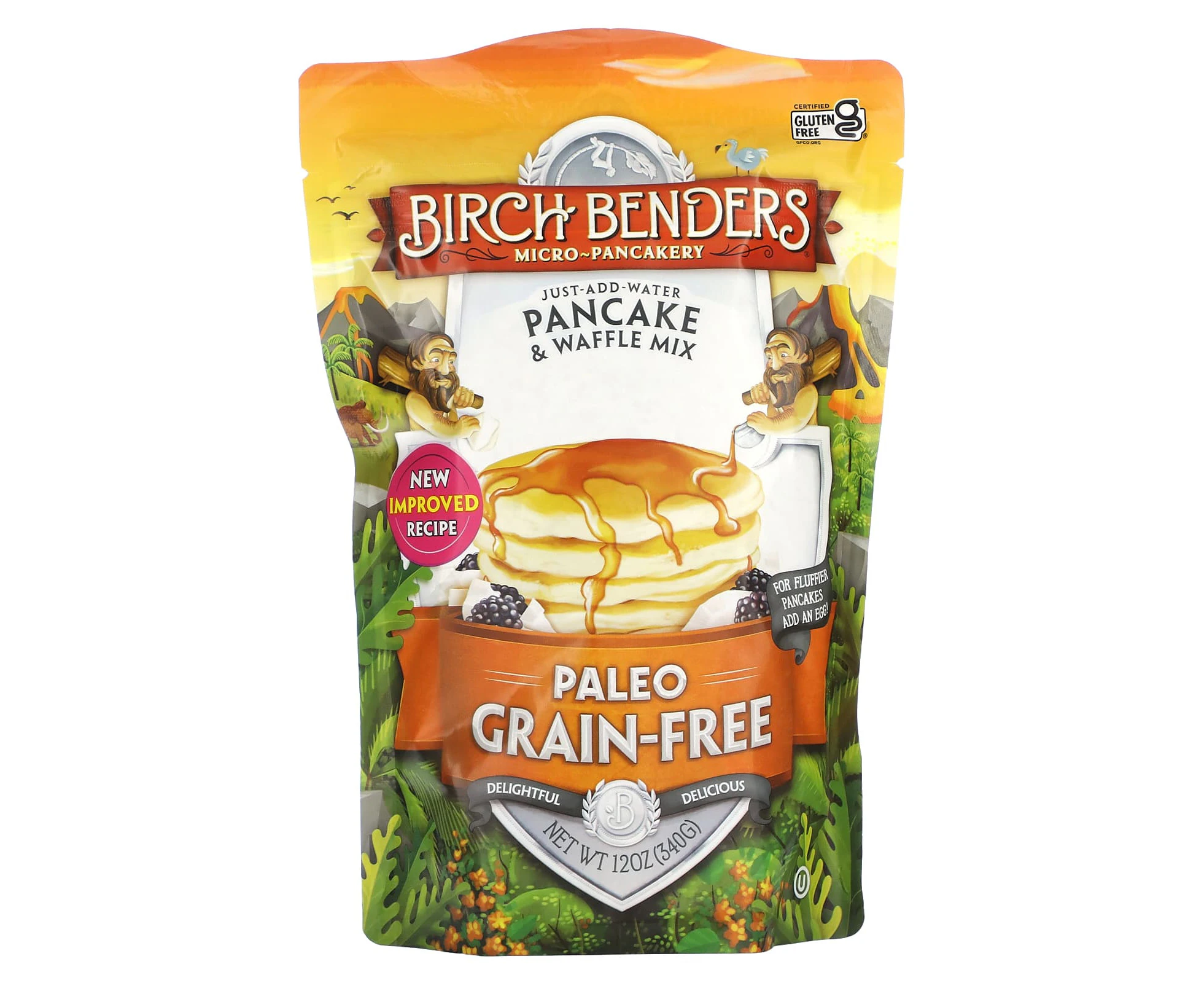 Birch Benders, Pancake & Waffle Mix, Paleo Grain-Free, 12 oz (340 g)