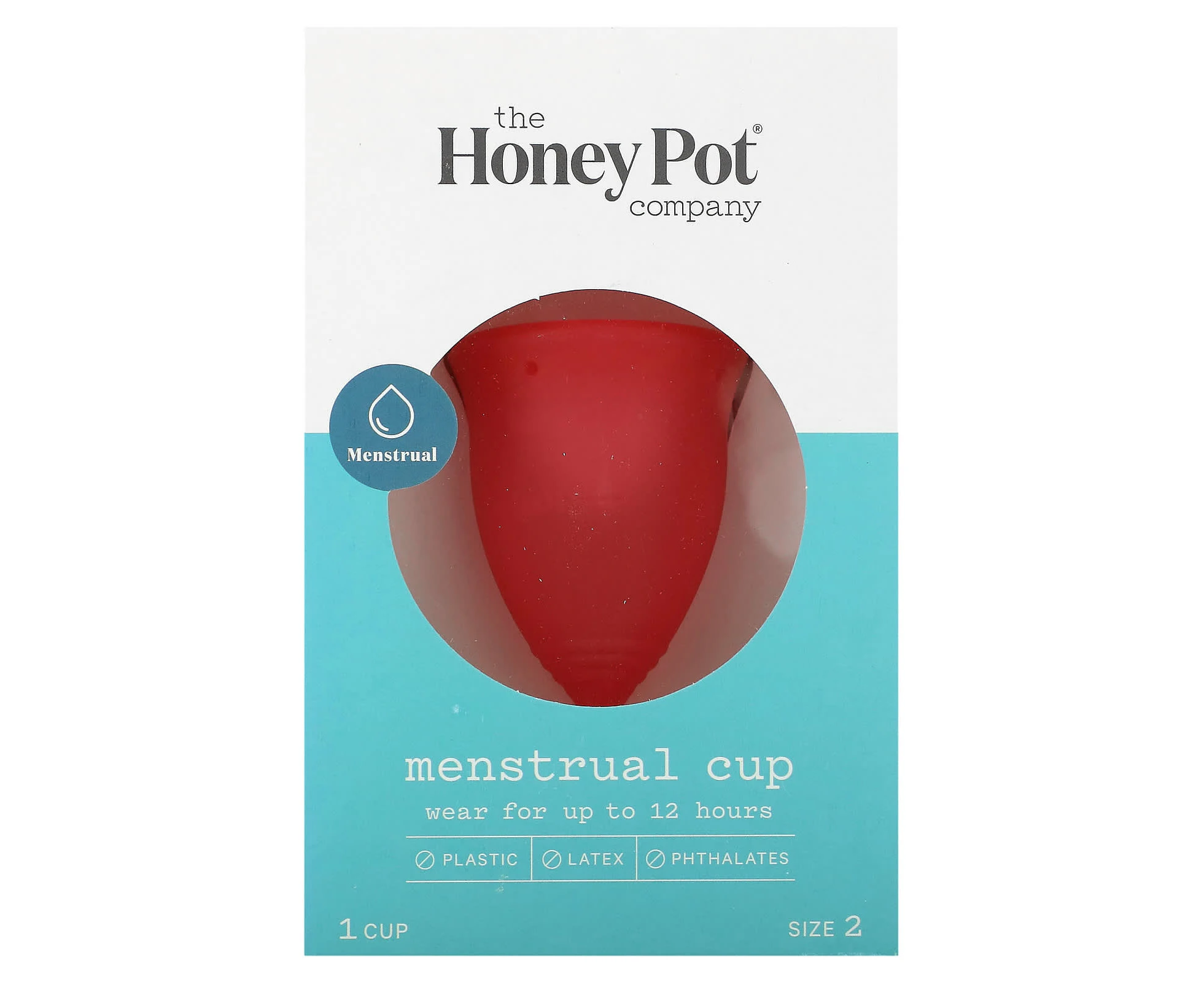 The Honey Pot Company, Menstrual Cup, Size 2, 1 Cup