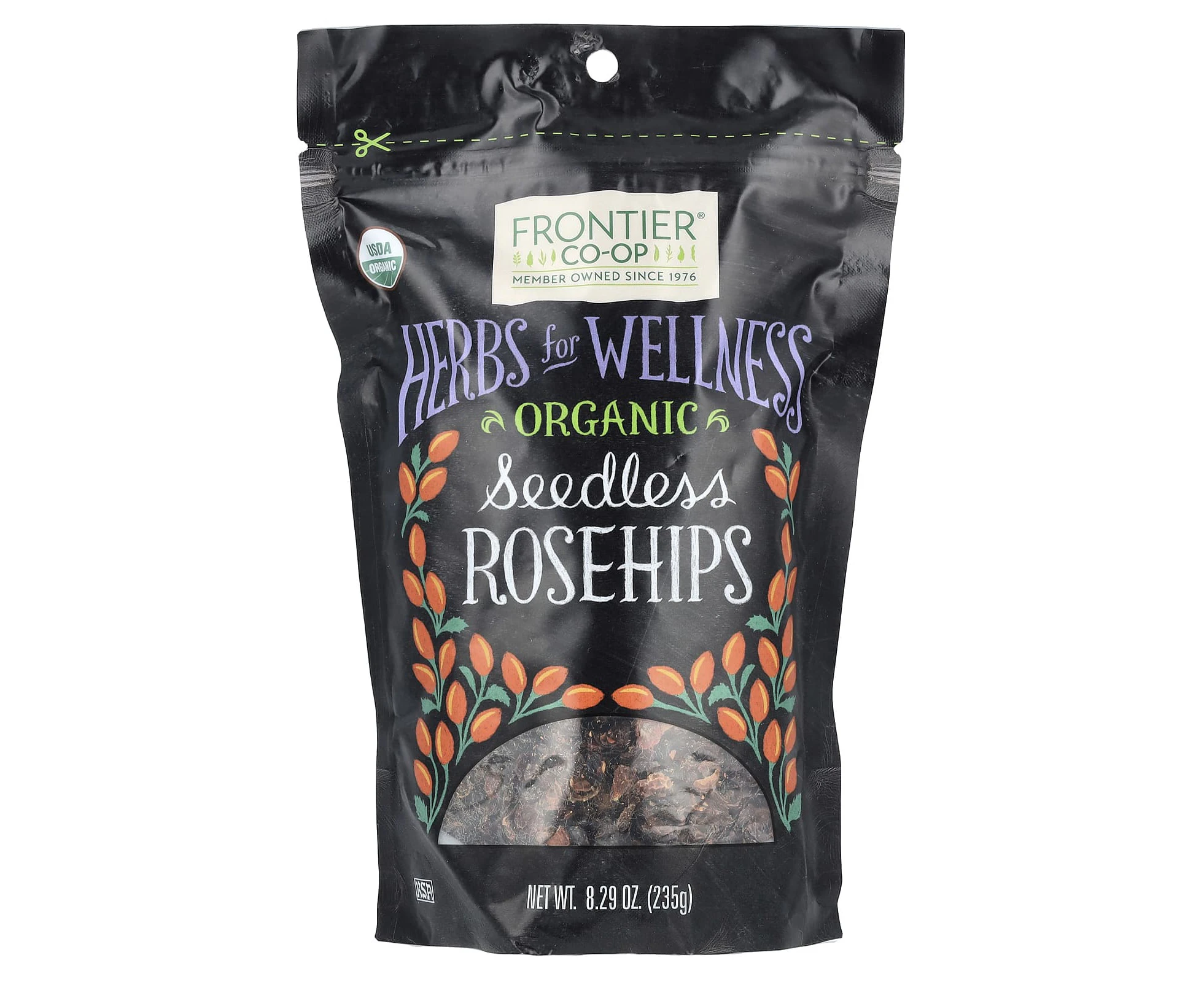 Frontier Co-op, Organic Seedless Rosehips, 8.29 oz (235 g)