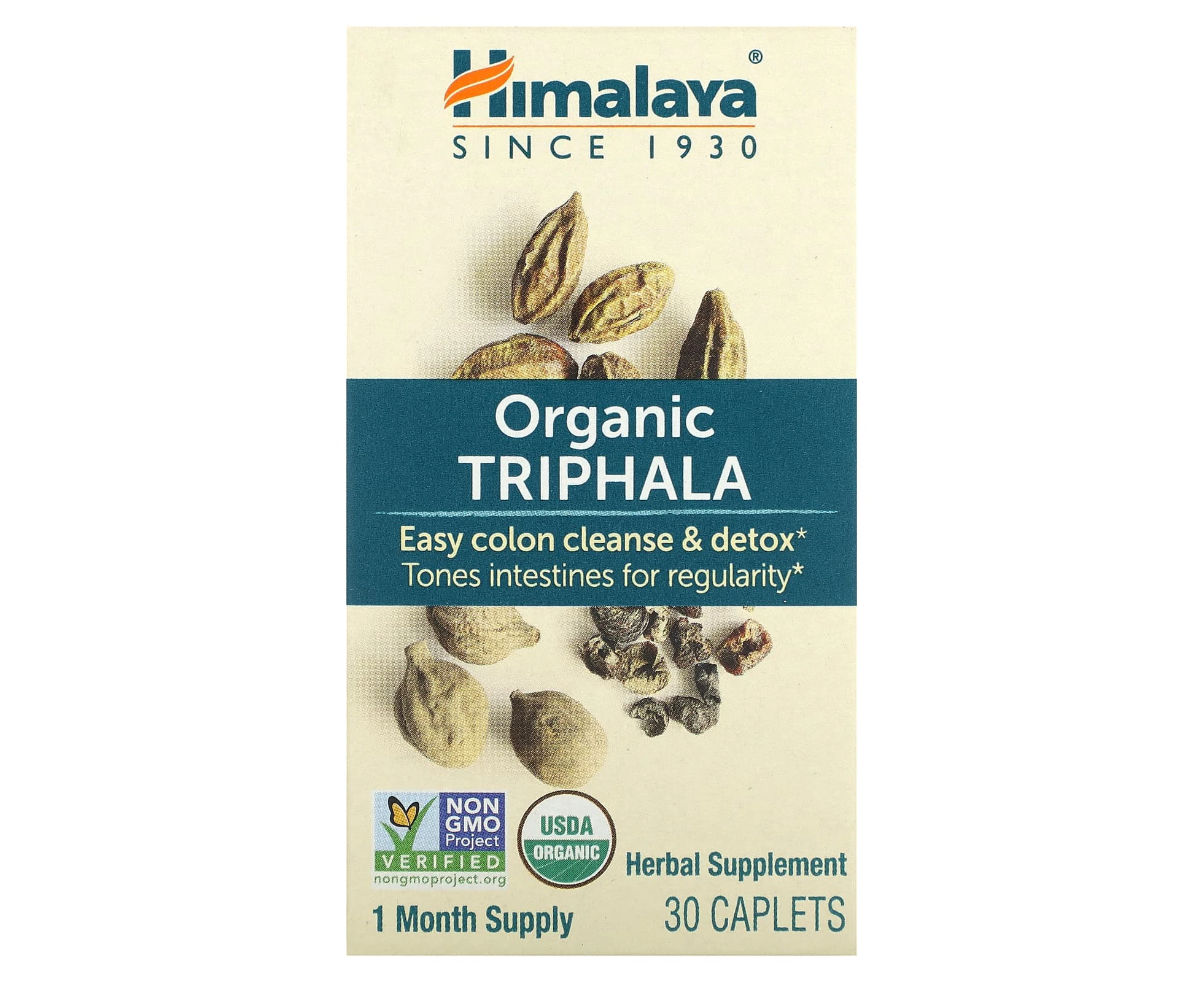 Himalaya, Organic Triphala, 30 Caplets