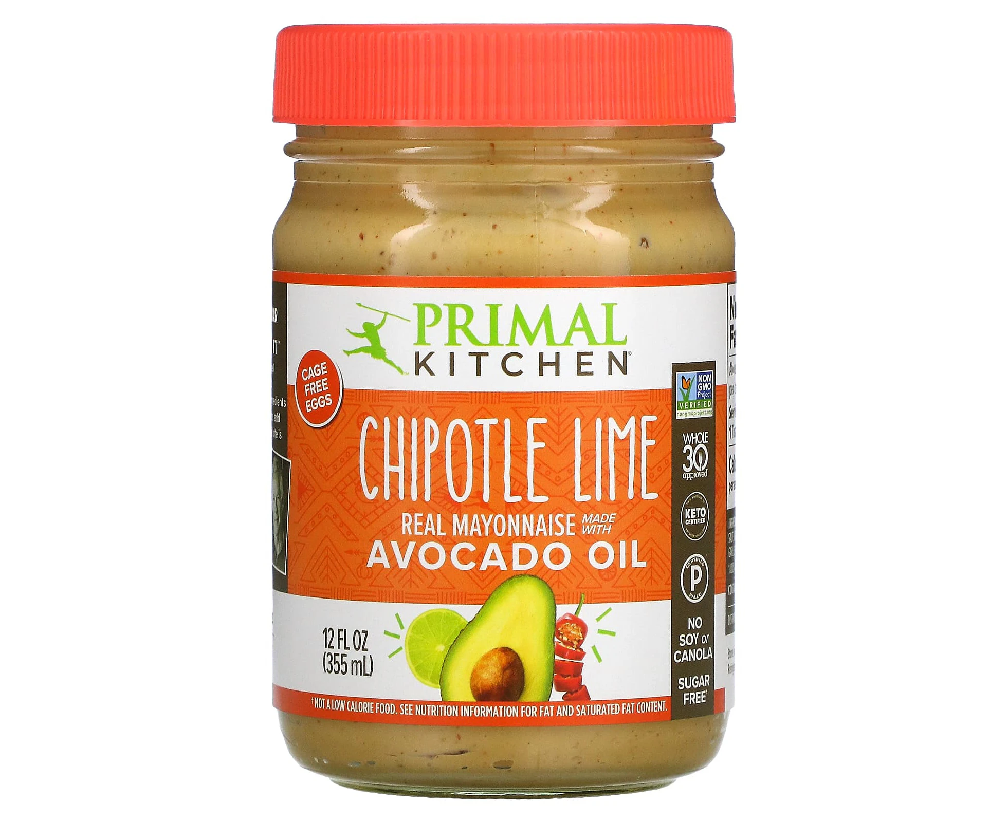 Primal Kitchen, Chipotle Lime Mayonnaise with Avocado Oil, 12 fl oz (355 ml)