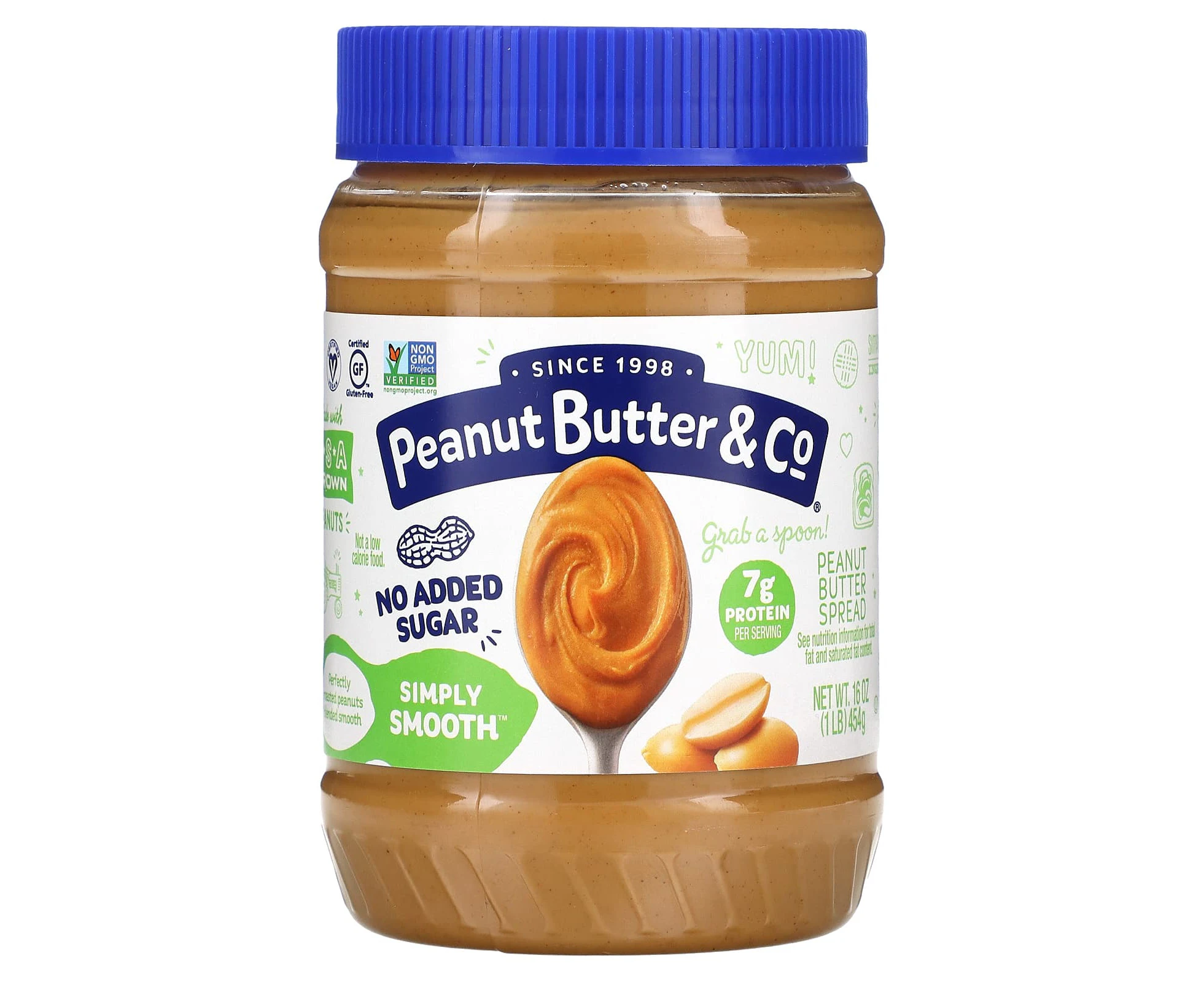 Peanut Butter & Co., Peanut Butter Spread, Simply Smooth, 16 oz (454 g)