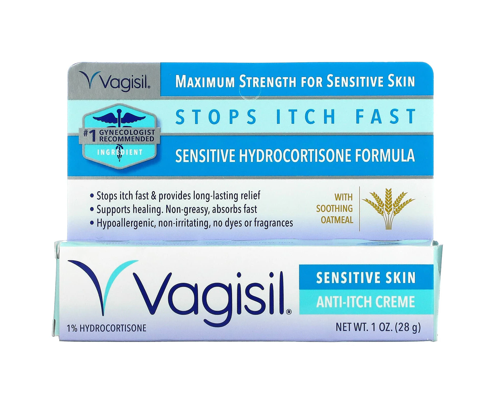 Vagisil, Anti-Itch Creme, Maximum Strength, Sensitive Skin, 1 oz (28 g)