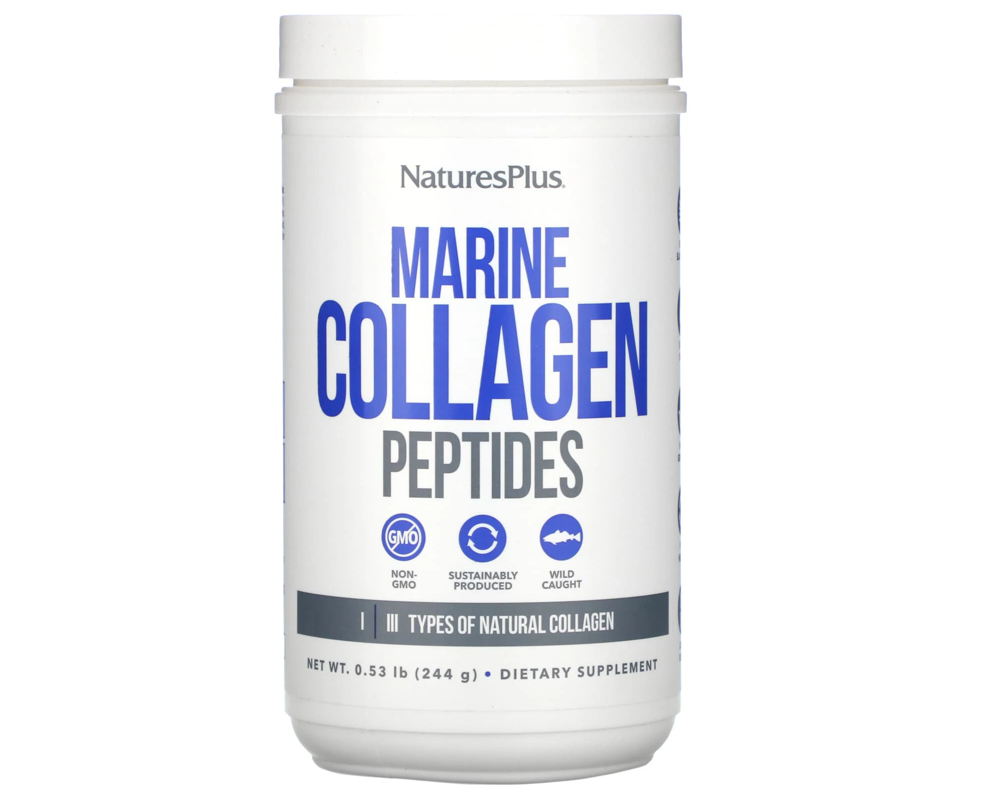 NaturesPlus, Marine Collagen Peptides, 0.53 lb (244 g)