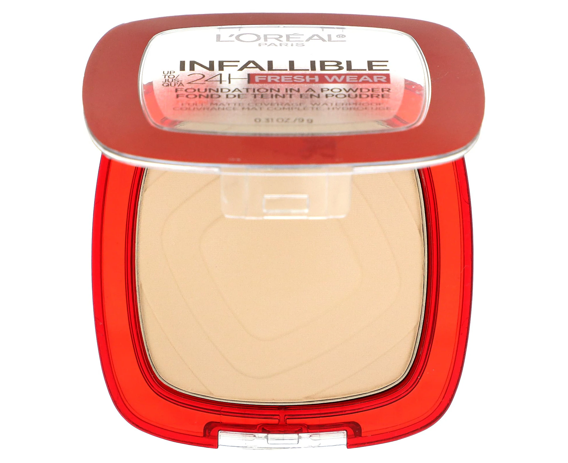 L'Or√©al, Infallible 24H Fresh Wear, Foundation In A Powder, 130 True Beige, 0.31 oz (9 g)