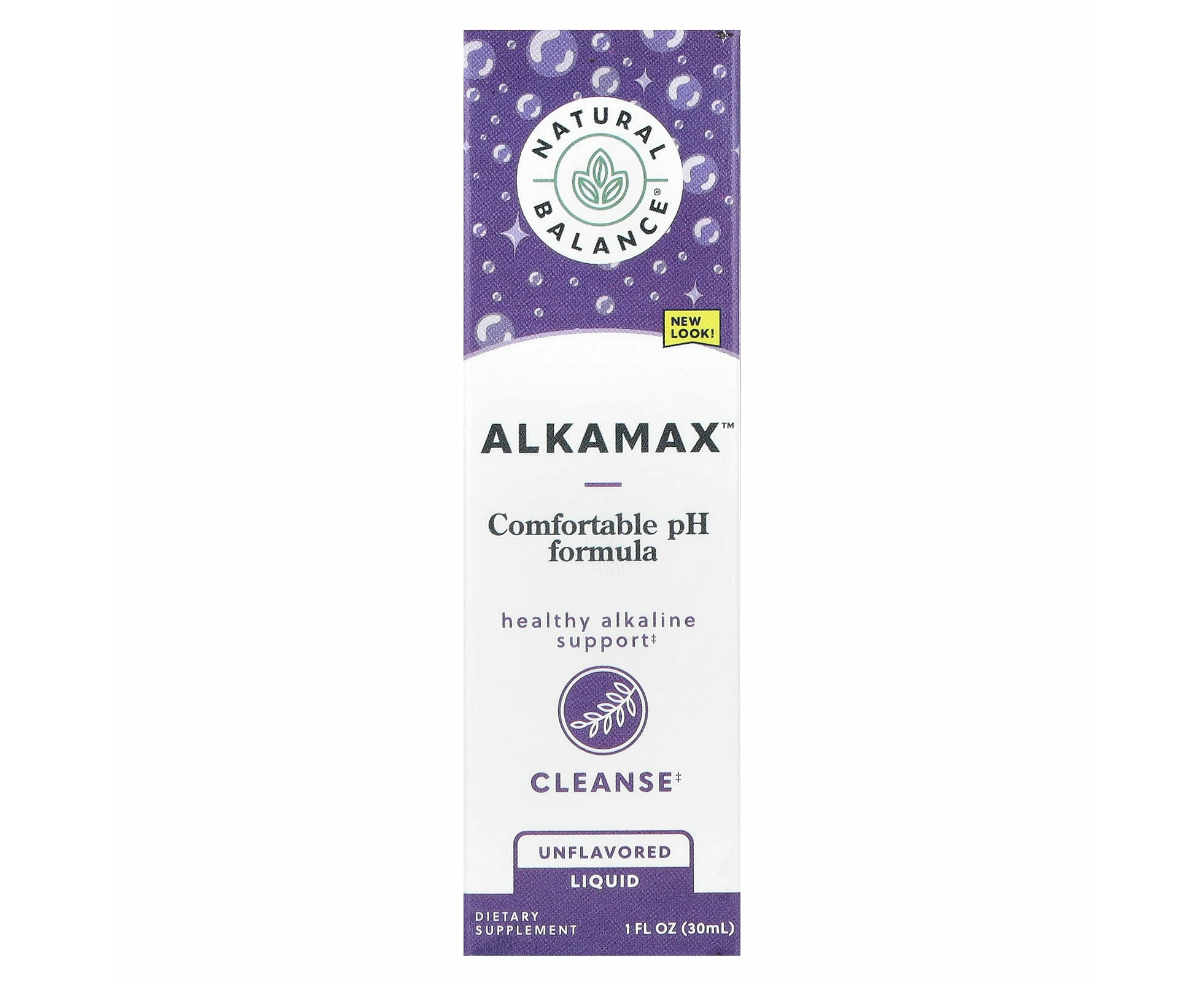 Natural Balance, AlkaMax, Comfortable pH Liquid Formula, Unflavored, 1 fl oz (30 ml)