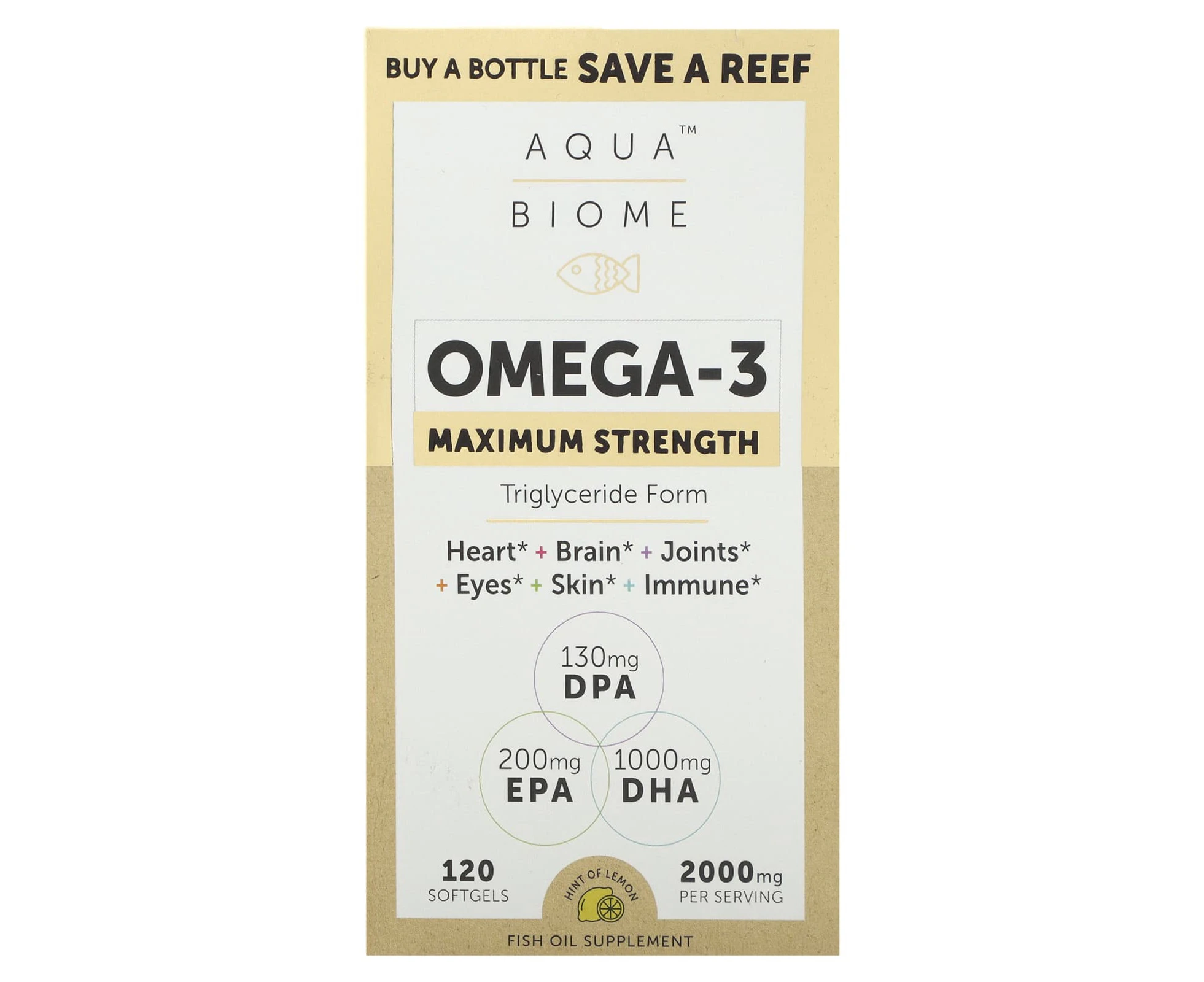 Enzymedica, Maximum Strength, Omega-3, Lemon, 2,000 mg, 120 Soft Gels (1,000 mg per Softgel)