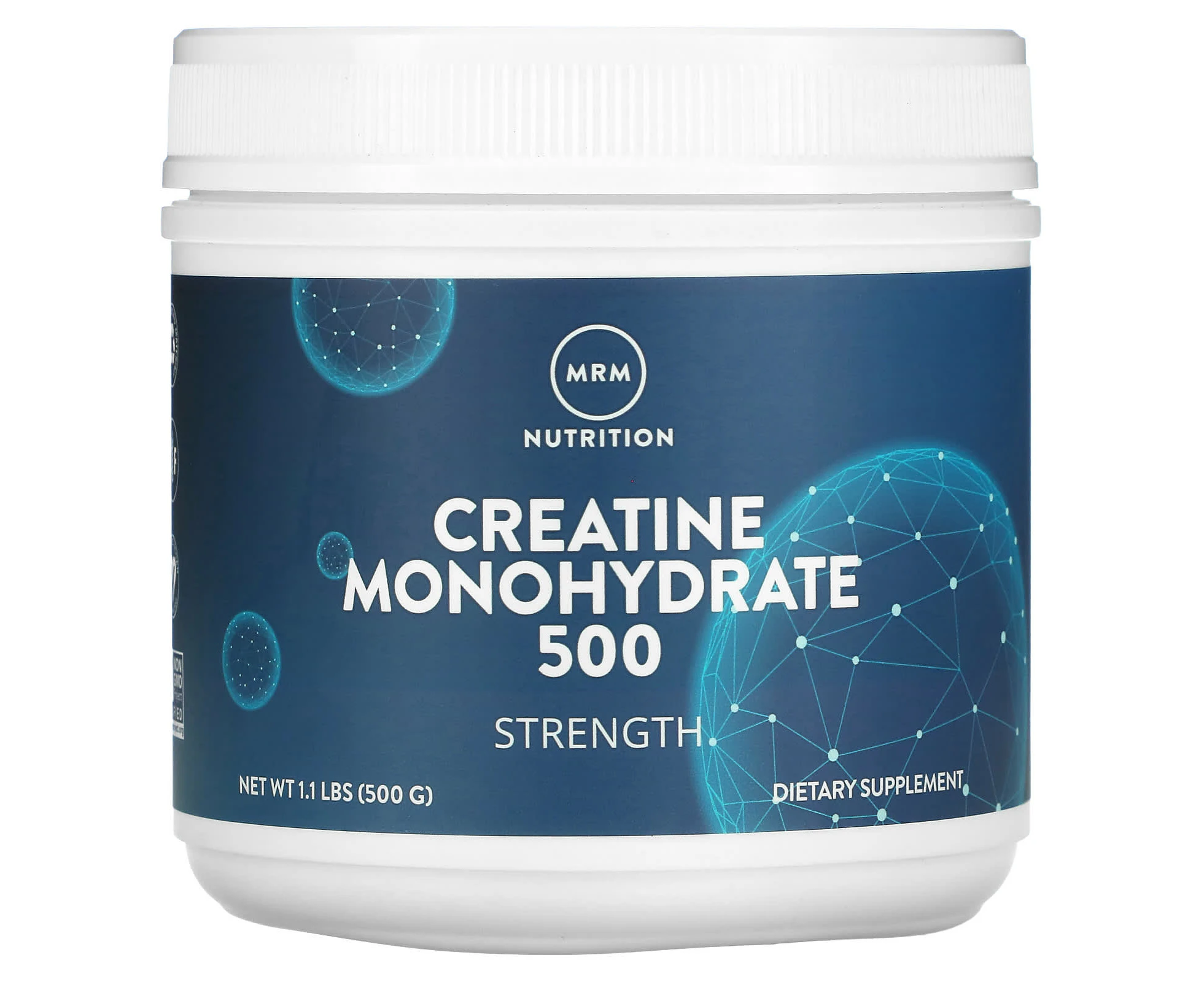 MRM Nutrition, Creatine Monohydrate 500, Strength, 1.1 lbs (500 g)