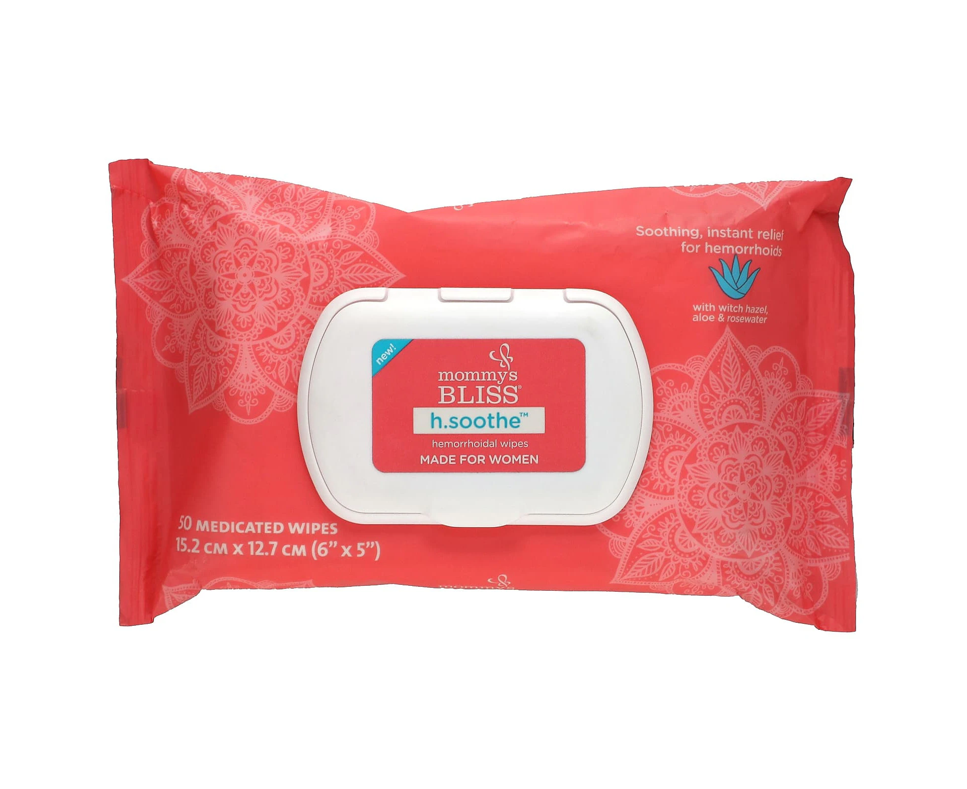 Mommy's Bliss, H.Soothe‚Ñ¢, Hemorrhoidal Wipes, 50 Medicated Wipes