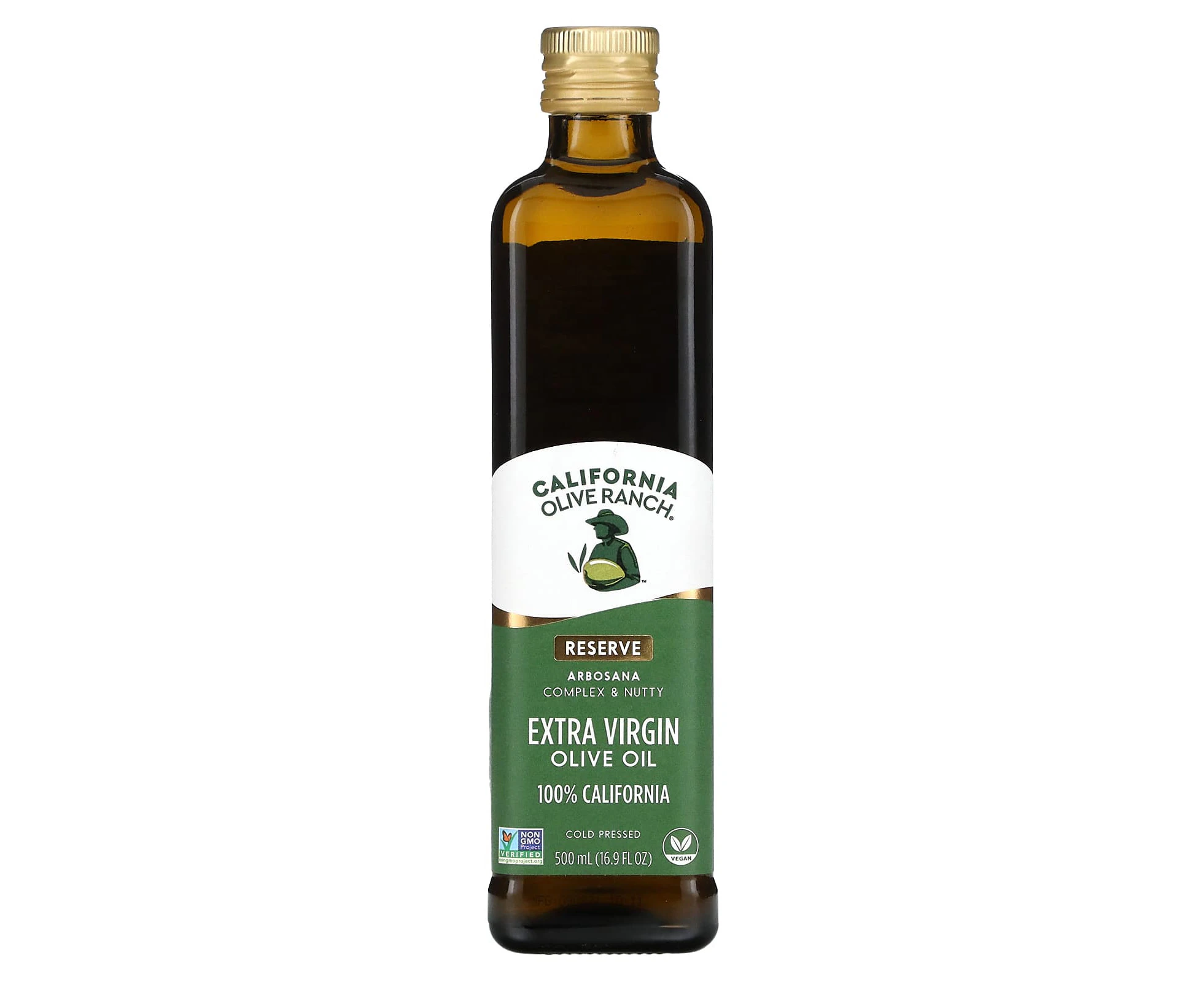 California Olive Ranch, 100% California, Extra Virgin Olive Oil, Arbosana, 16.9 fl oz (500 ml)