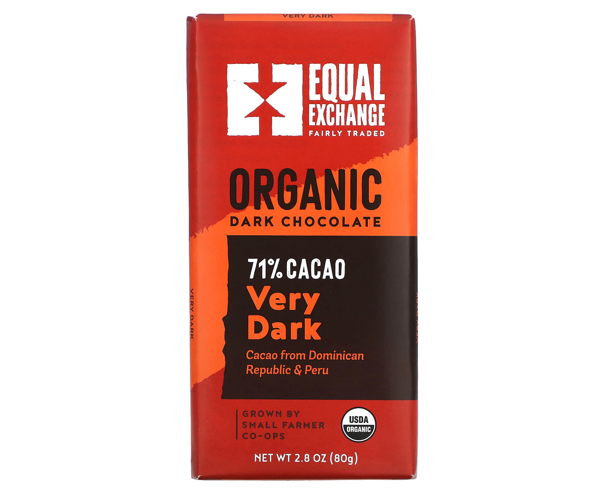 Equal Exchange, Organic Dark Chocolate, Very Dark, 2.8 oz (80 g)