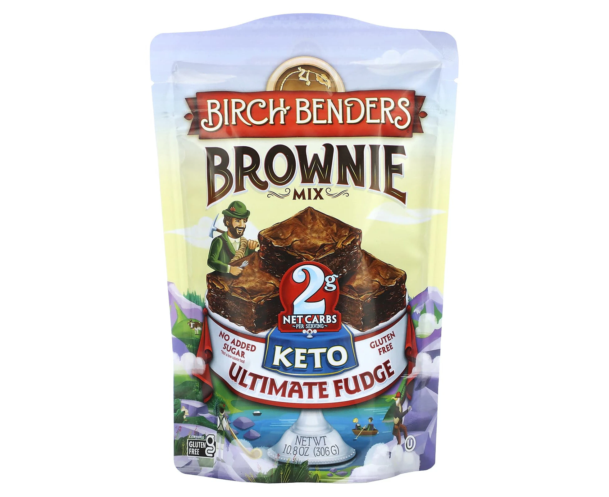 Birch Benders, Brownie Mix, Keto, Ultimate Fudge, 10.8 oz (306 g)