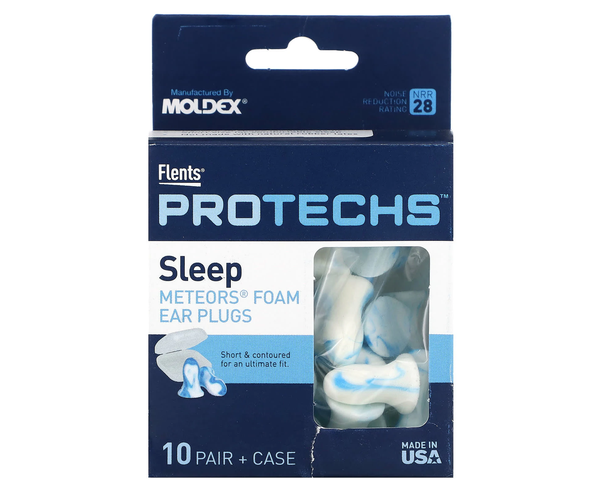 Flents, Protechs, Sleep, Meteors Foam Ear Plugs, 10 Pairs