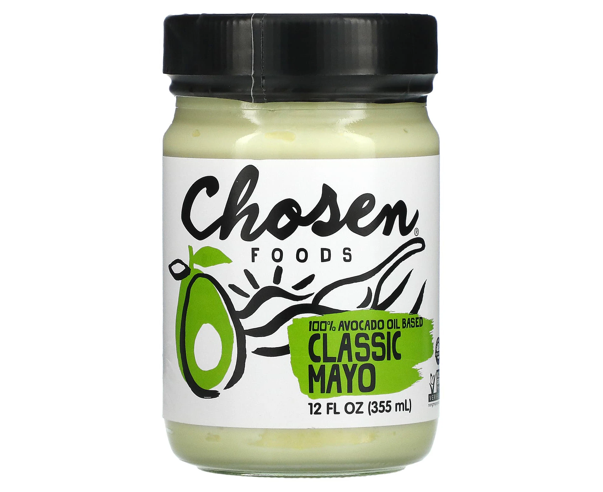 Chosen Foods, 100% Avocado Oil Based, Classic Mayo, 12 fl oz (355 ml)